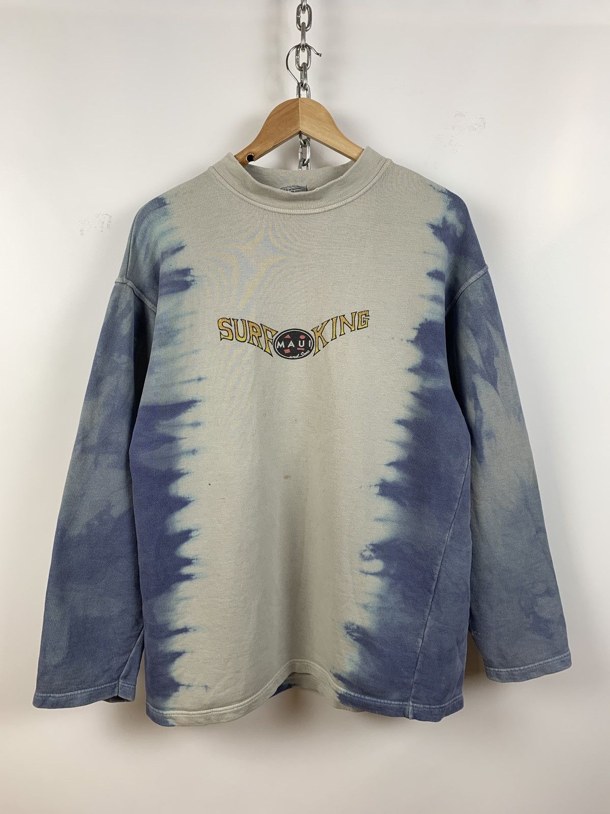 Maui and Sons 90s Vintage Maui and Sons Surf King Shark Man Sweatshirt Size US M / EU 48-50 / 2 - 2 Thumbnail