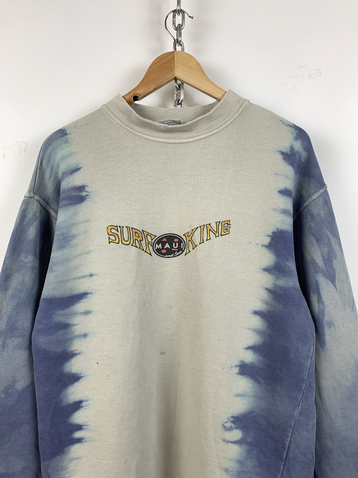 Maui and Sons 90s Vintage Maui and Sons Surf King Shark Man Sweatshirt Size US M / EU 48-50 / 2 - 4 Thumbnail