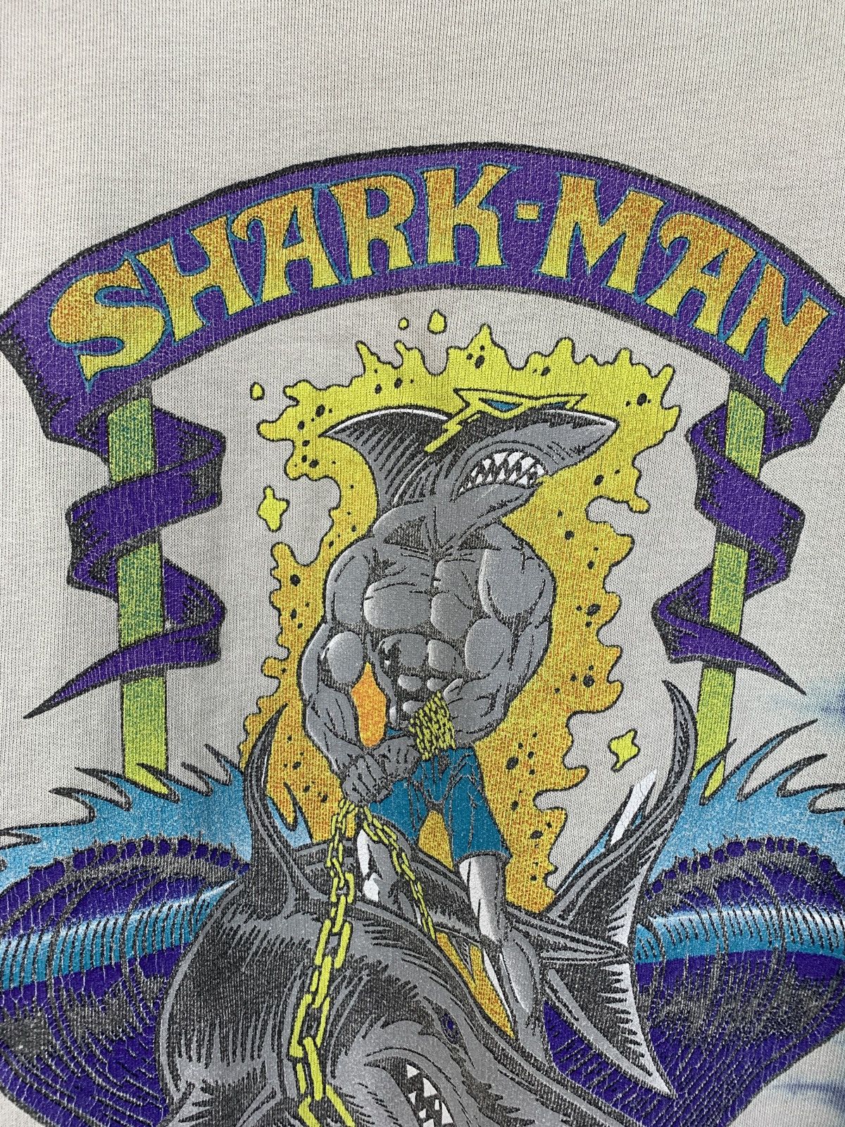 Maui and Sons 90s Vintage Maui and Sons Surf King Shark Man Sweatshirt Size US M / EU 48-50 / 2 - 10 Thumbnail