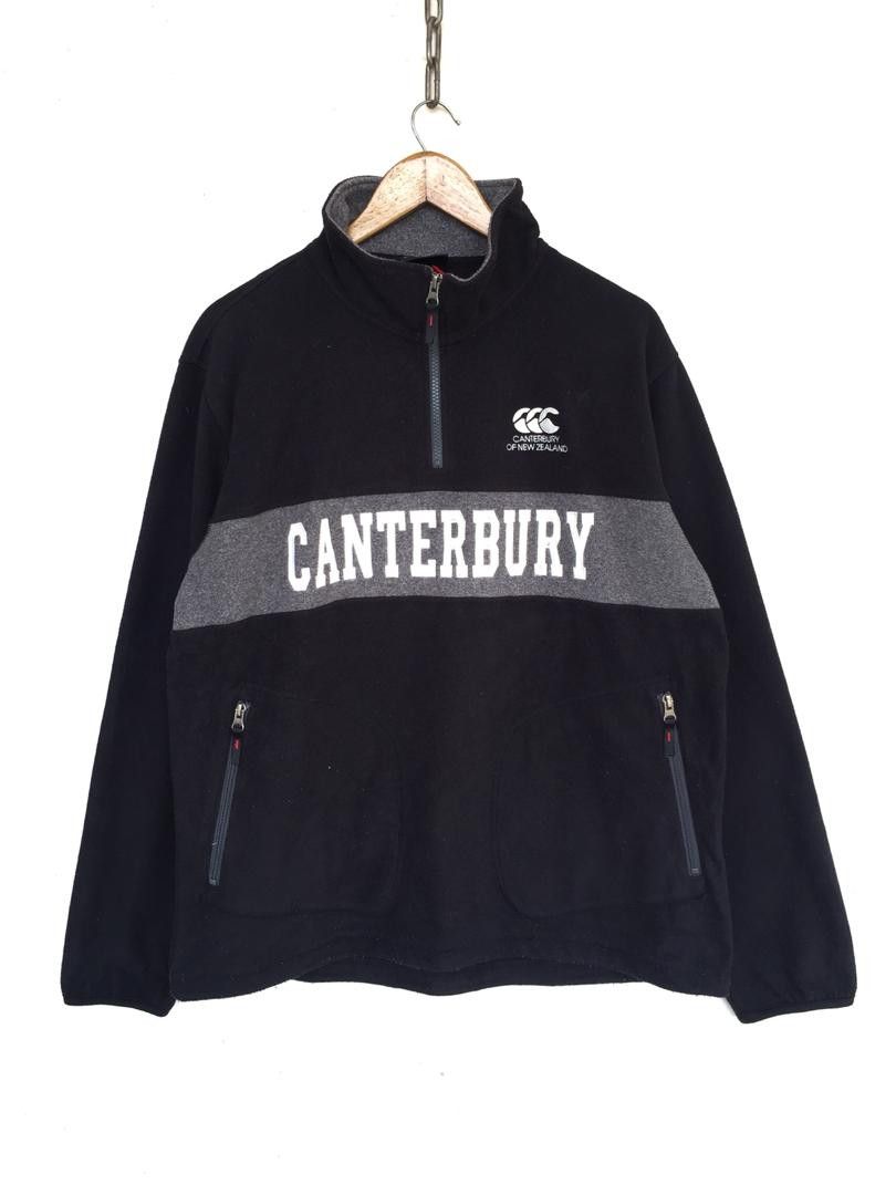 Canterbury of New Zealand × Vintage Vintage Canterbury of New Zealand Sweater Fleece Spellout Size US XL / EU 56 / 4 - 1 Thumbnail