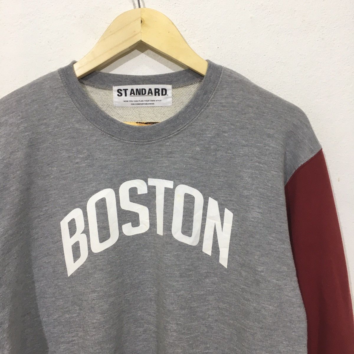 Other Vintage Boston Two Tone Pull Over Sweatshirt Size US L / EU 52-54 / 3 - 4 Thumbnail
