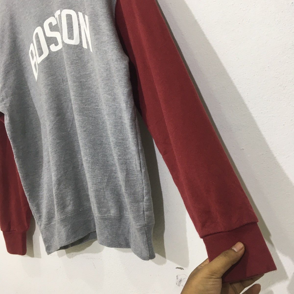 Other Vintage Boston Two Tone Pull Over Sweatshirt Size US L / EU 52-54 / 3 - 3 Thumbnail