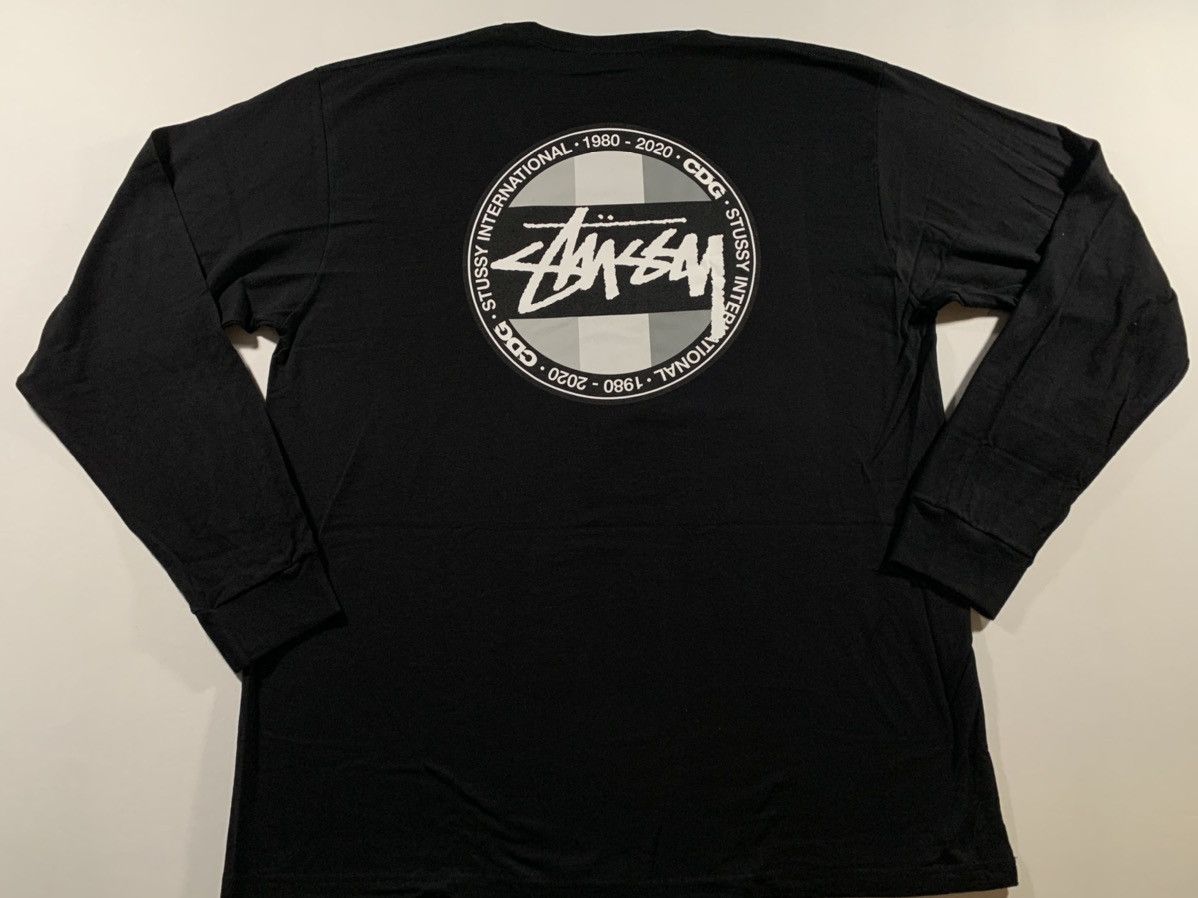 Stussy Stussy X CDG Dot L/S Tee (XL) | Grailed