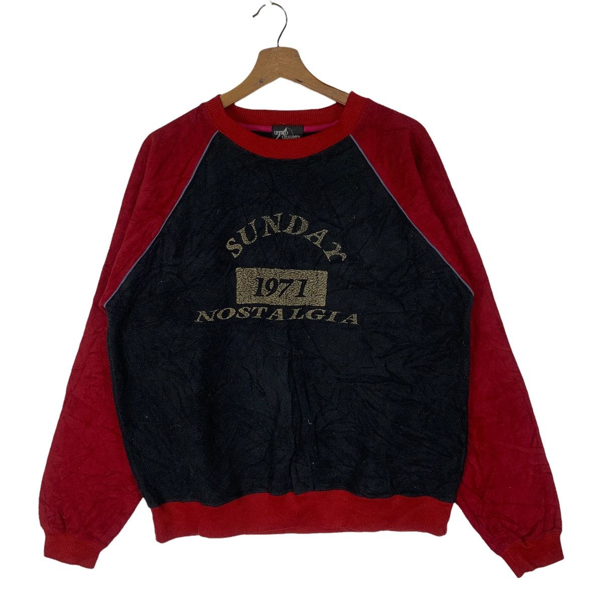 Vintage Vintage United Gravuty Nostalgia Fleece Sweatshirt Size US L / EU 52-54 / 3 - 1 Thumbnail