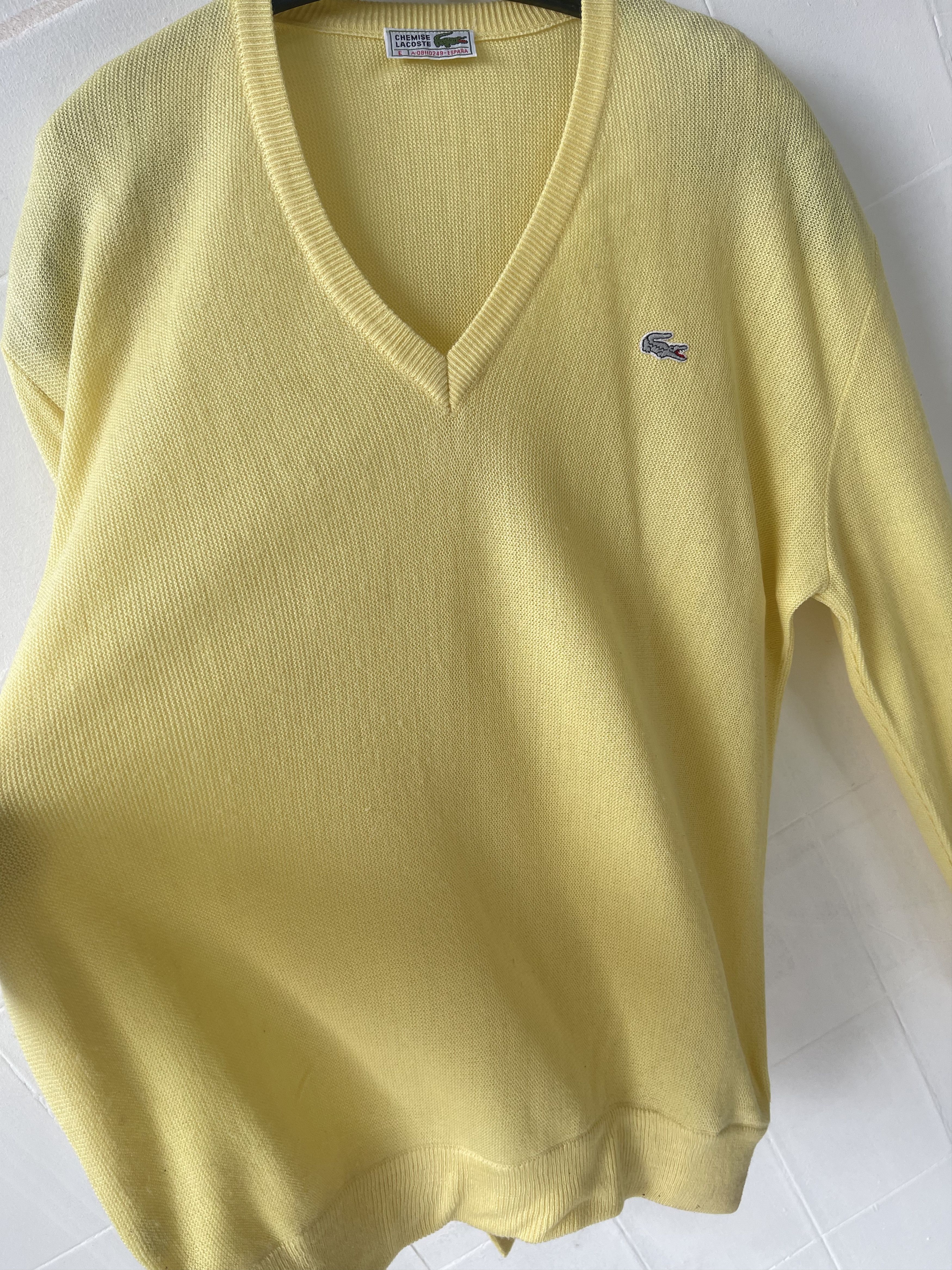 Lacoste Sweater jumper Lacoste V neck size true xl Size US XL / EU 56 / 4 - 5 Thumbnail