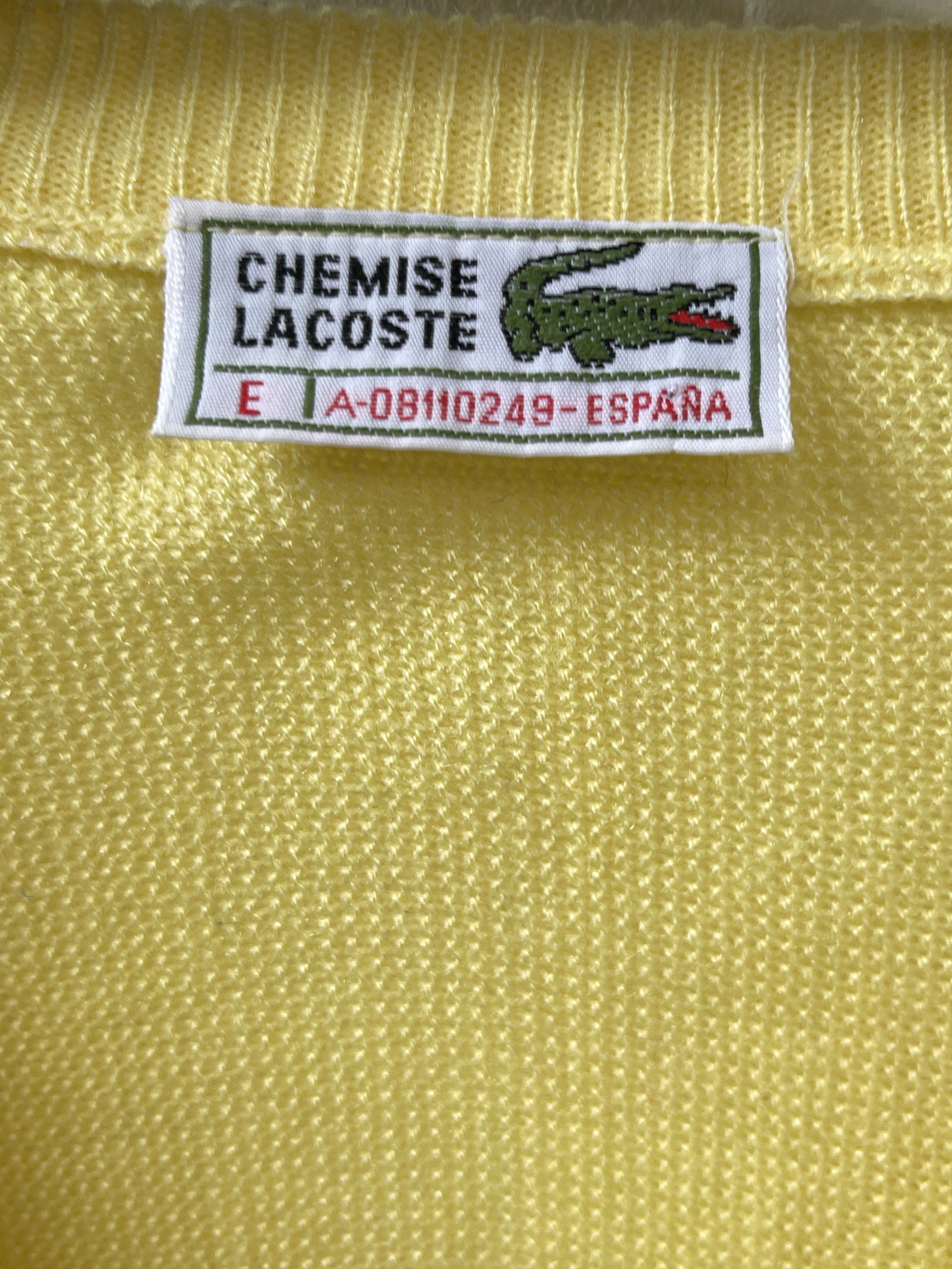 Lacoste Sweater jumper Lacoste V neck size true xl Size US XL / EU 56 / 4 - 3 Thumbnail
