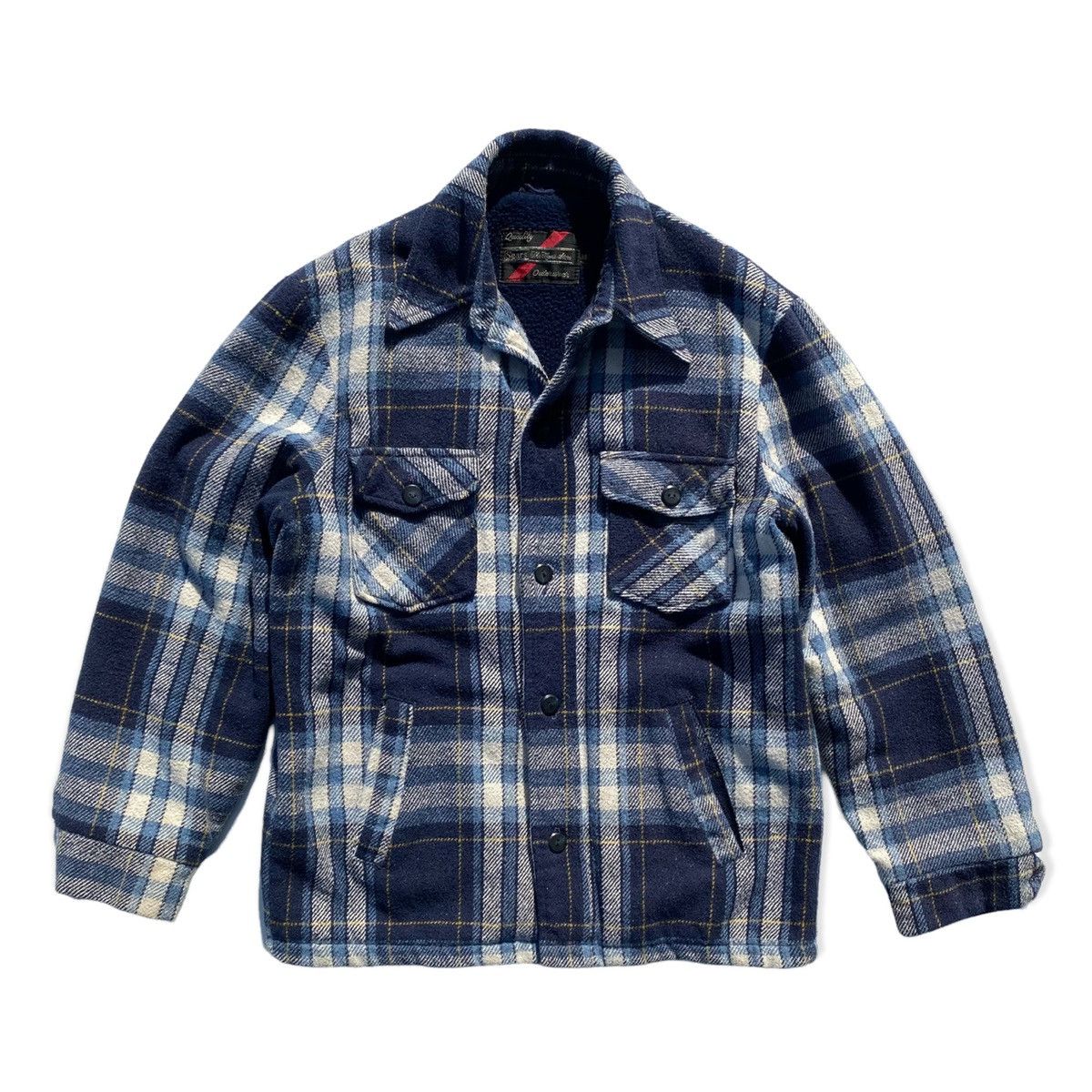 Sears Vintage Vintage Sears Plaid Flannel Jacket Pile Lined 70 s Grailed