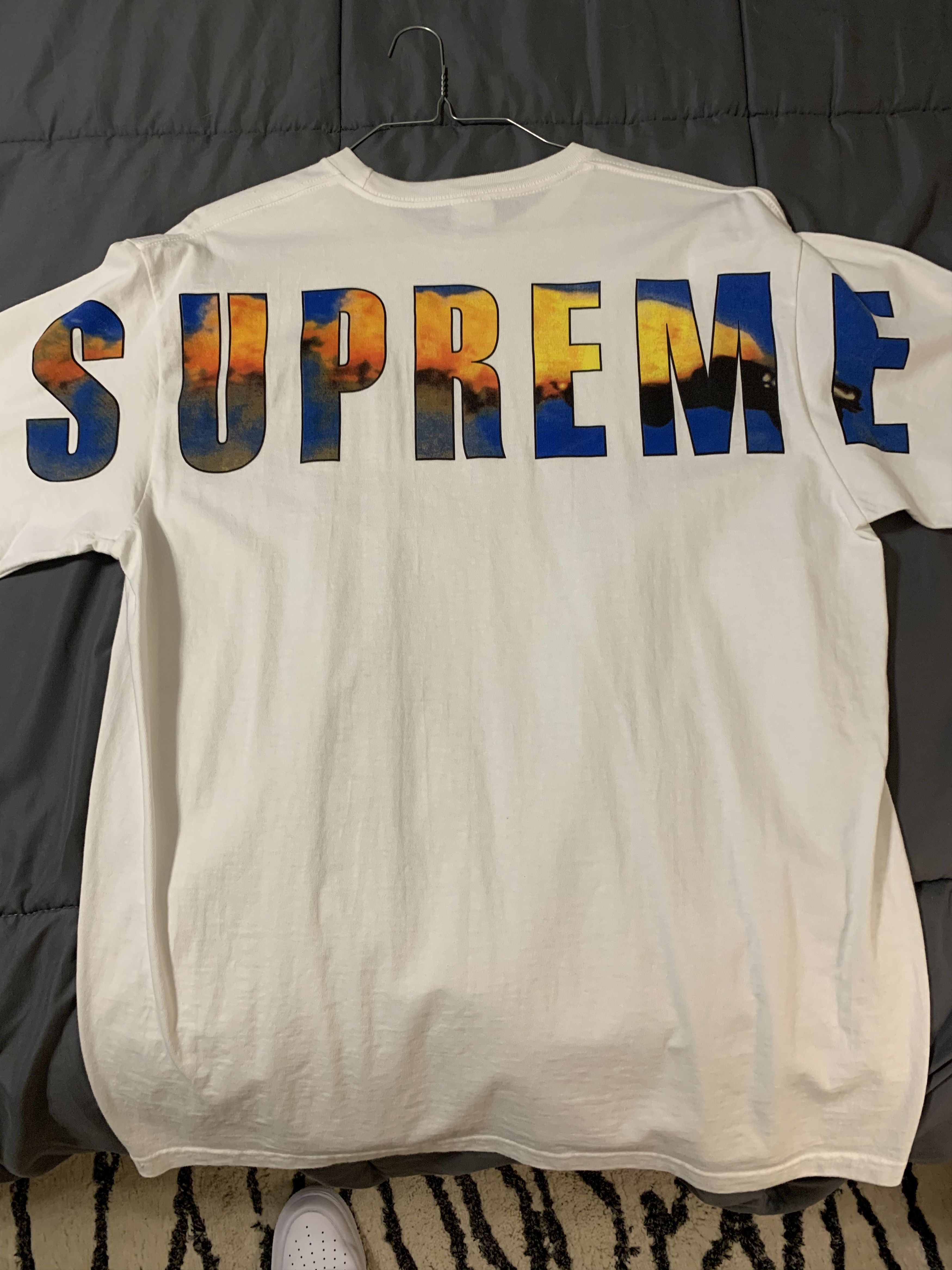 Supreme crash outlet tee white