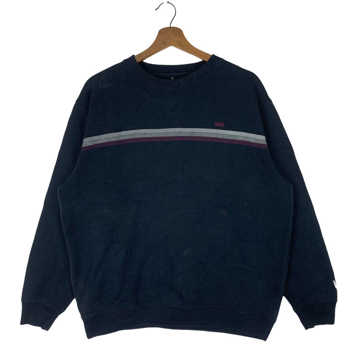 Vans Vintage Vans Spellout Pullover Crewneck Sweatshirt Size US XL / EU 56 / 4 - 1 Thumbnail