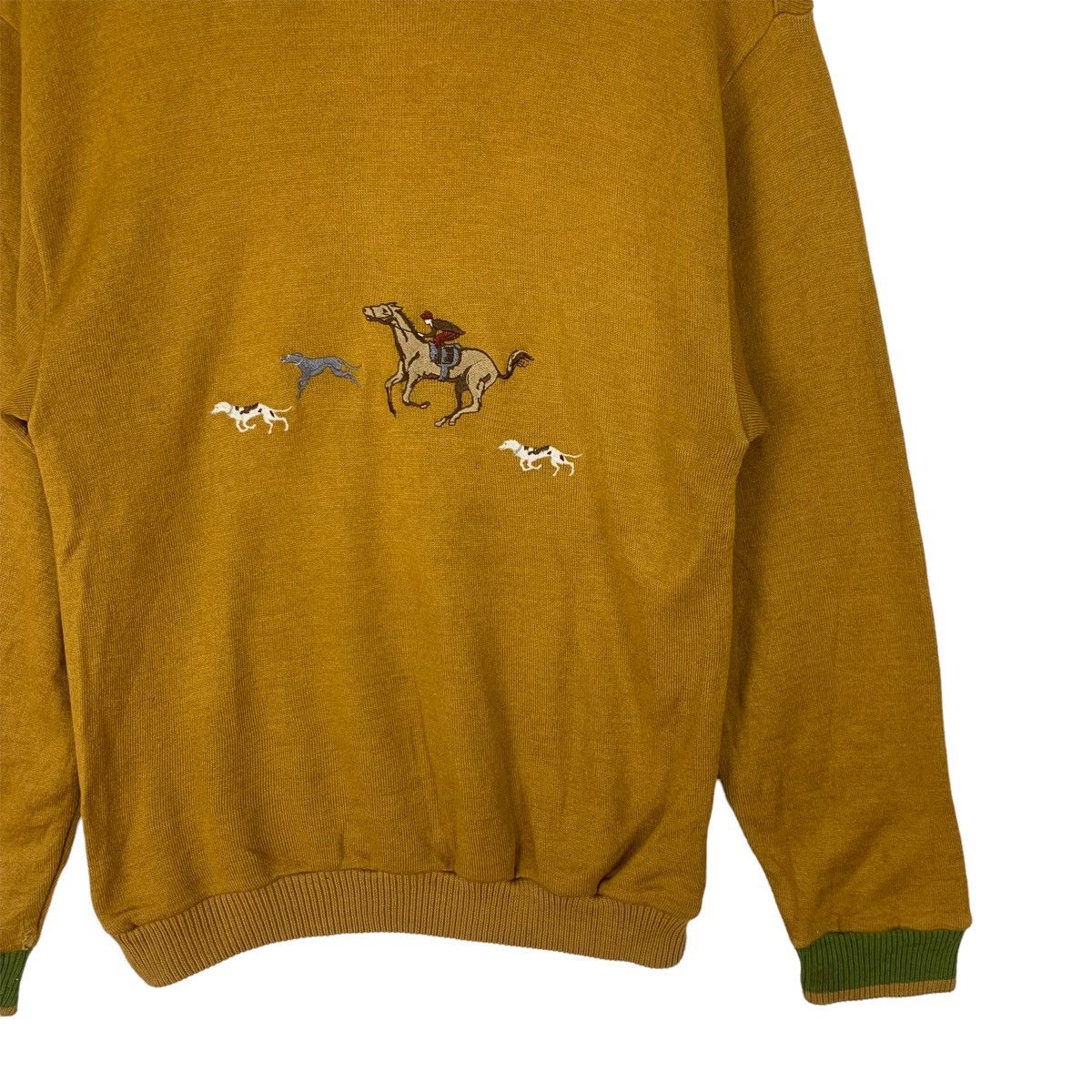 Japanese Brand Men’s Lex Embroidery Fleece Crewneck Sweatshirt Size US M / EU 48-50 / 2 - 3 Thumbnail