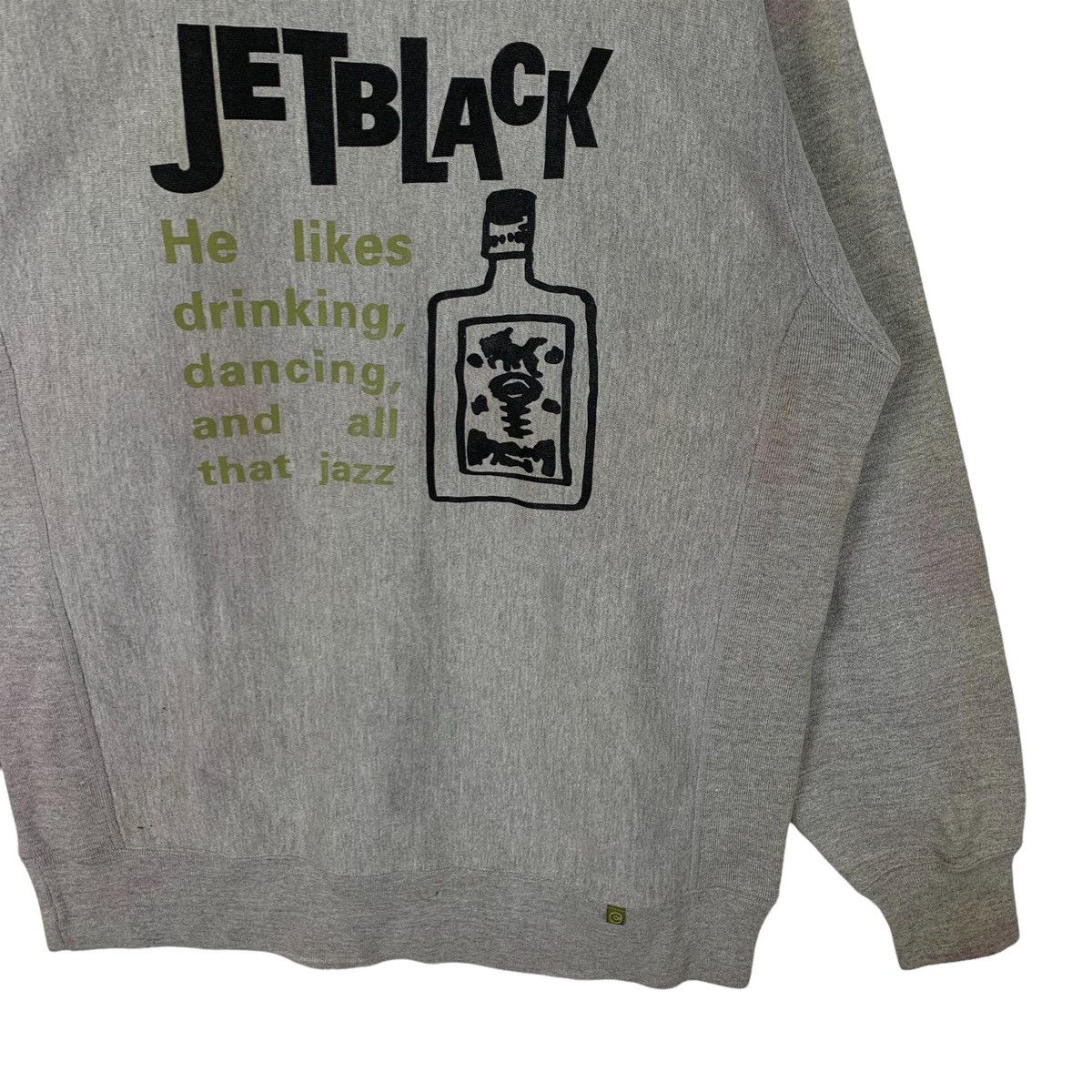 Vintage Cozygen Jet Black Spellout Crewneck Sweatshirt Size US L / EU 52-54 / 3 - 3 Thumbnail