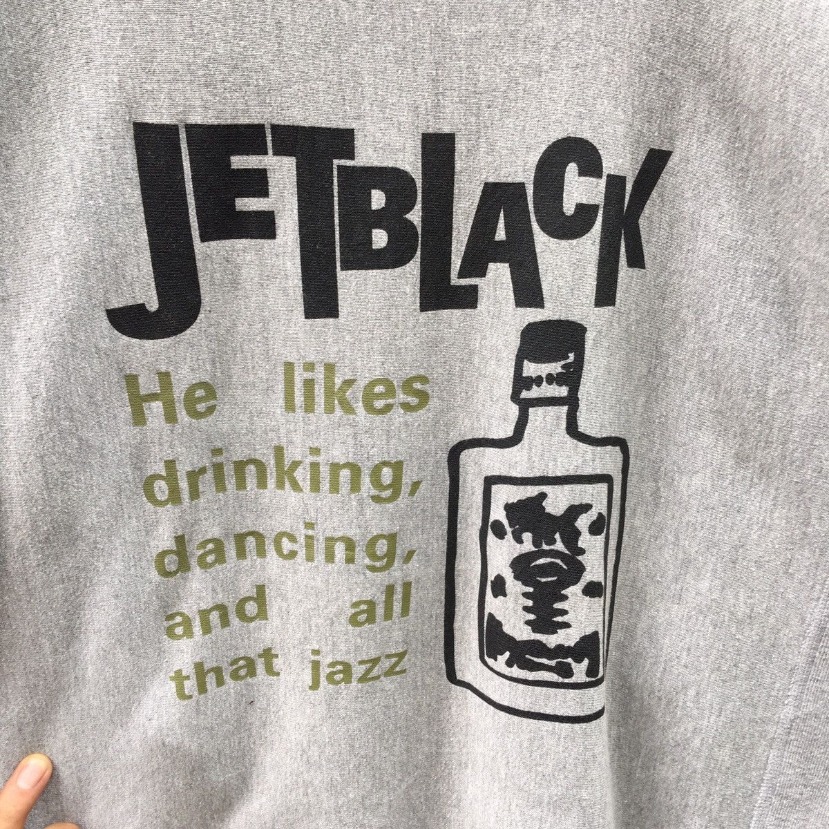 Vintage Cozygen Jet Black Spellout Crewneck Sweatshirt Size US L / EU 52-54 / 3 - 4 Thumbnail
