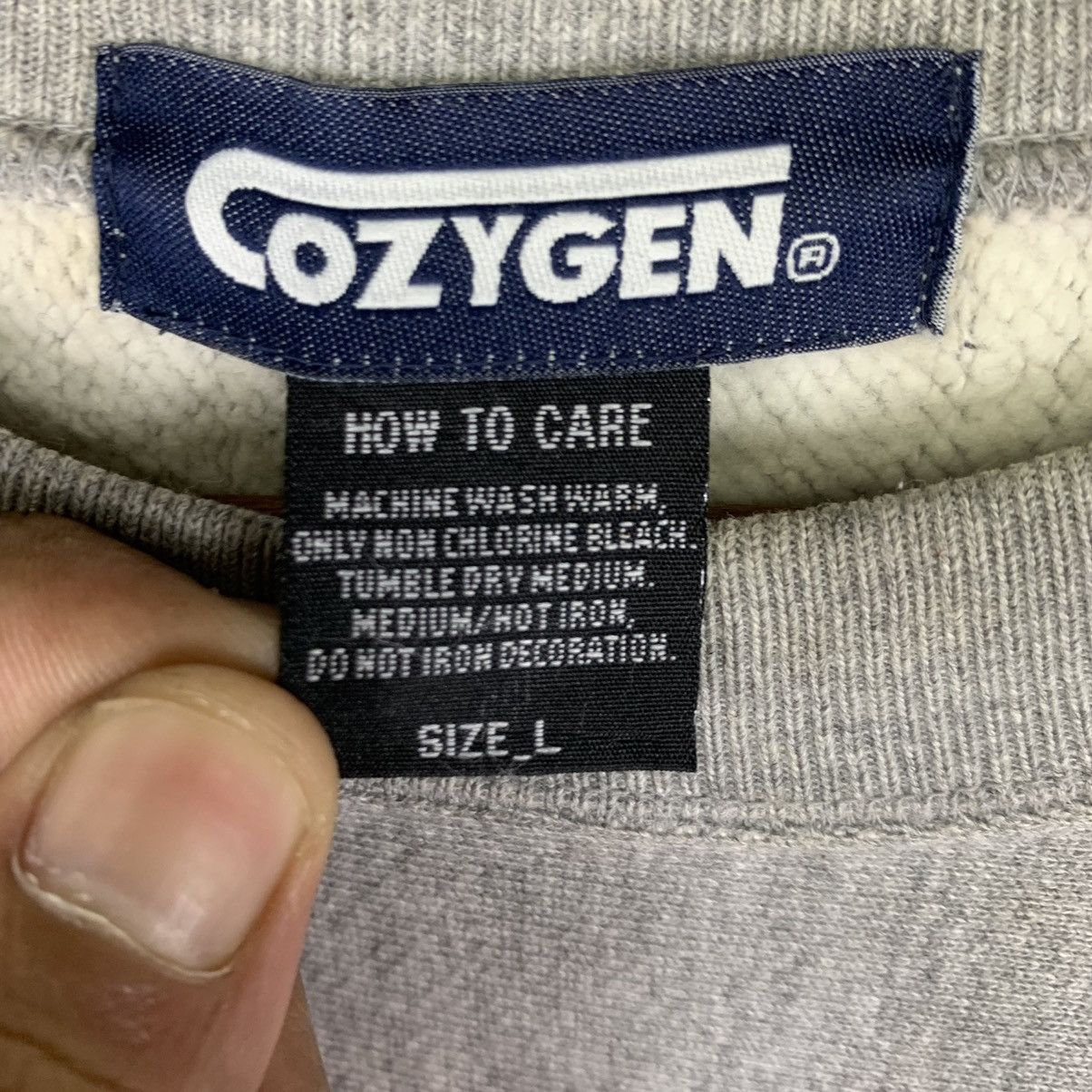 Vintage Cozygen Jet Black Spellout Crewneck Sweatshirt Size US L / EU 52-54 / 3 - 6 Thumbnail