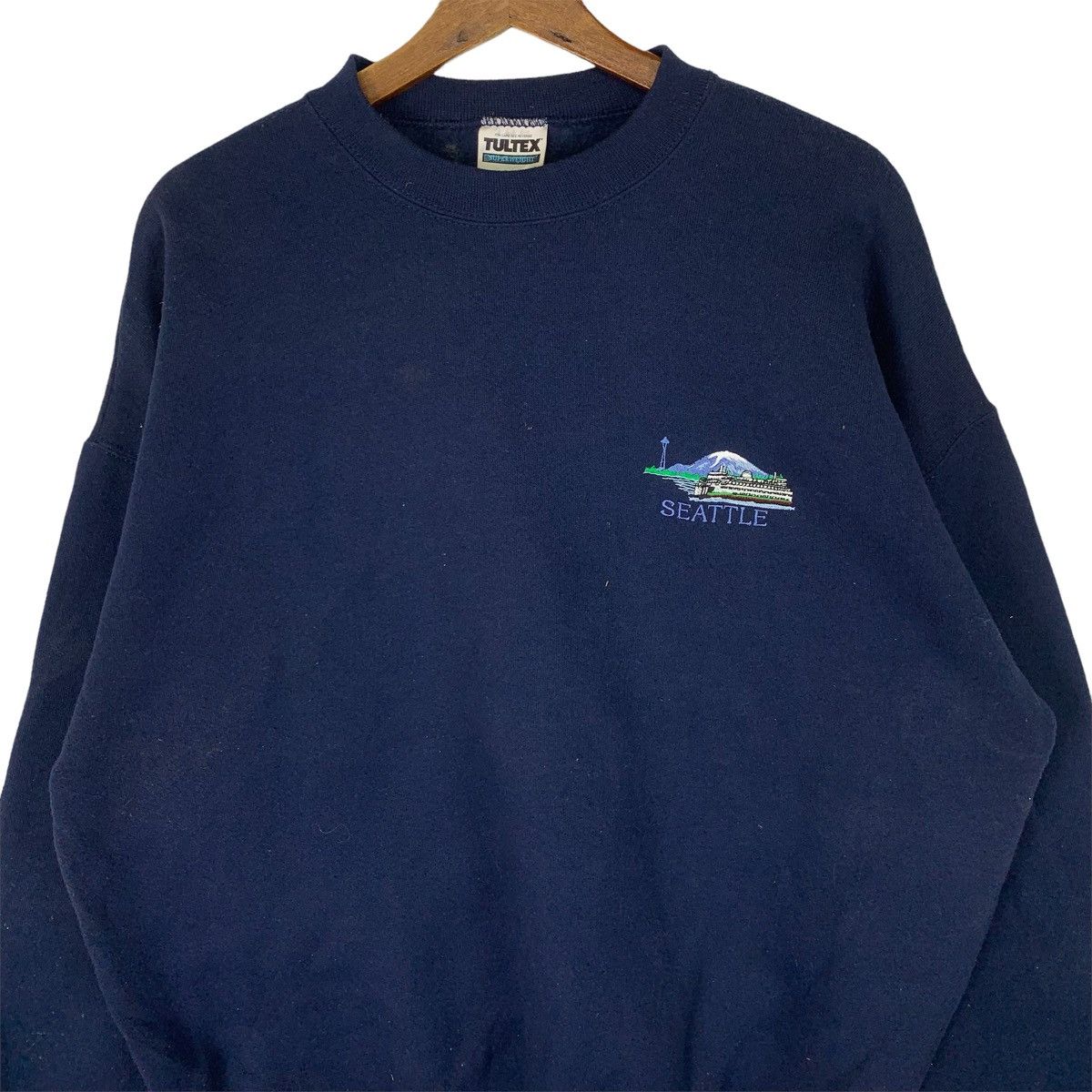 Tultex Vintage Tultex Seattle Crewneck Sweatshirt Size US XL / EU 56 / 4 - 2 Thumbnail
