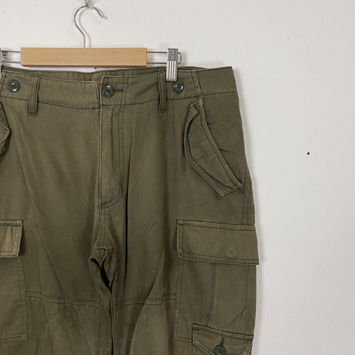 Japanese Brand Unbranded Tactical Multipocket Utility Cargo Faded Pants Size US 34 / EU 50 - 2 Thumbnail