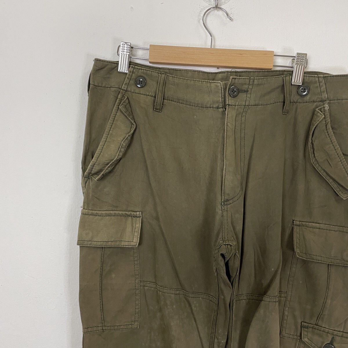 Japanese Brand Unbranded Tactical Multipocket Utility Cargo Faded Pants Size US 34 / EU 50 - 3 Thumbnail