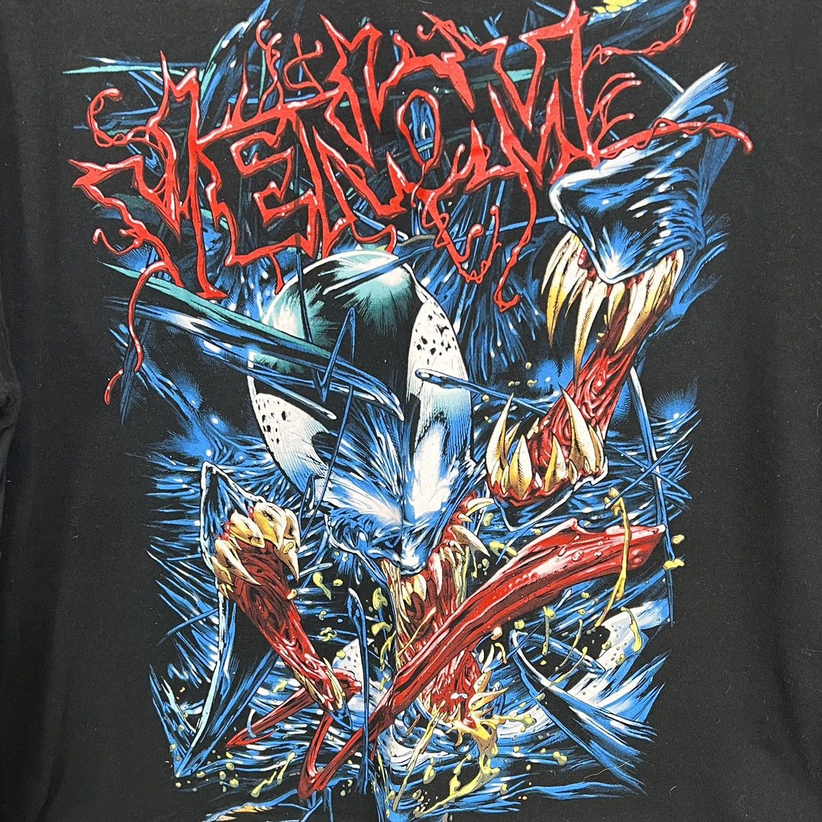 Marvel Comics 2000’s Vintage Venom Mad Engine T Shirt Size US XL / EU 56 / 4 - 2 Thumbnail