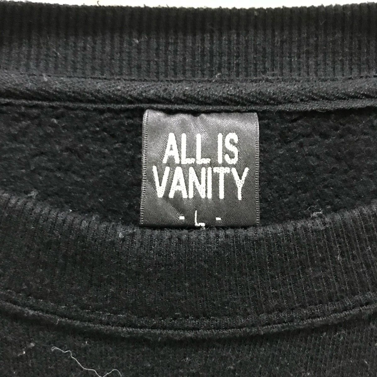 Japanese Brand × Vintage ALL IS VANITY Vintage Sweatshirt Size L Size US L / EU 52-54 / 3 - 5 Thumbnail