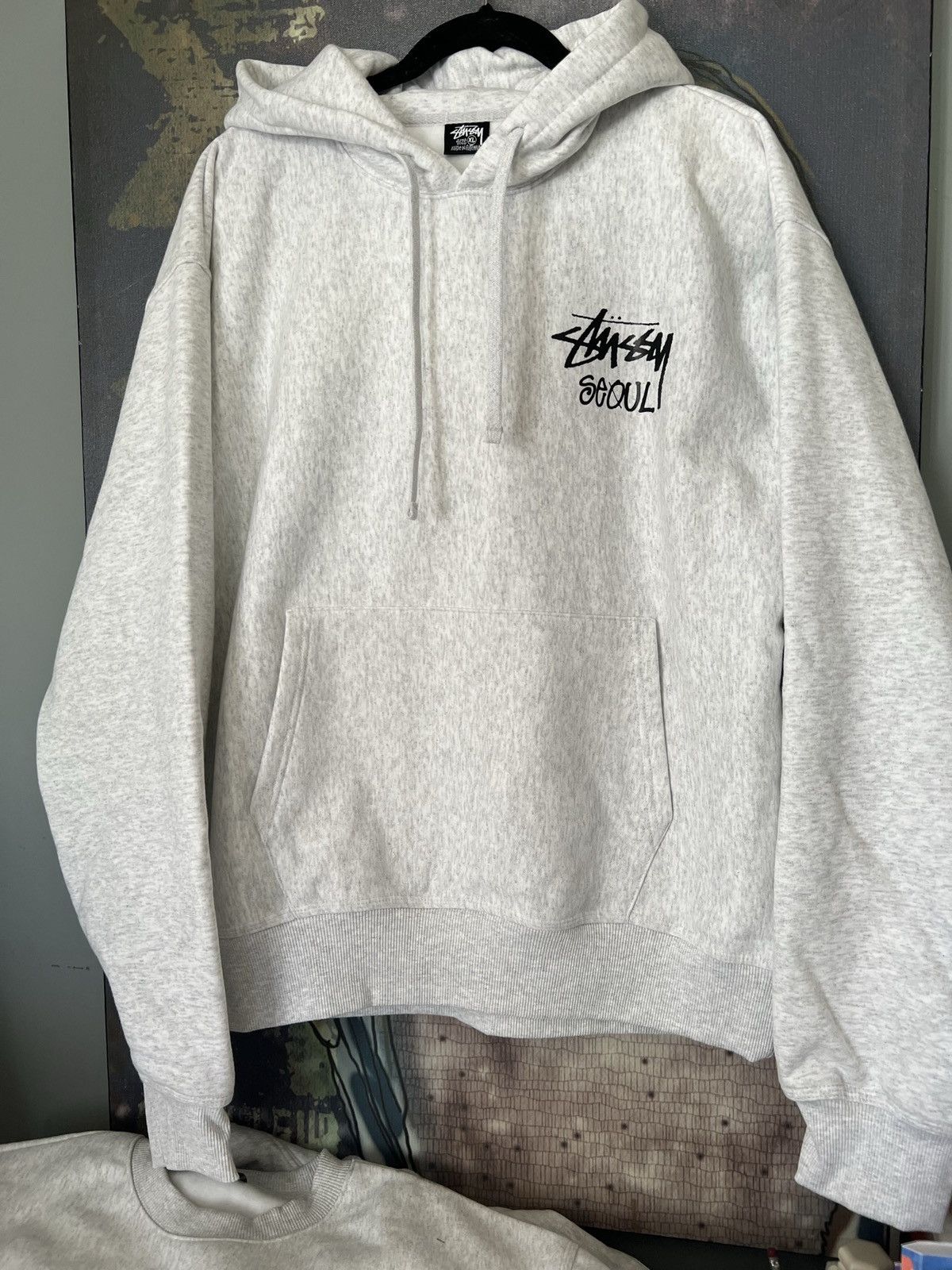 Rare × Streetwear × Stussy Grey Stussy Seoul Hoodie | Grailed