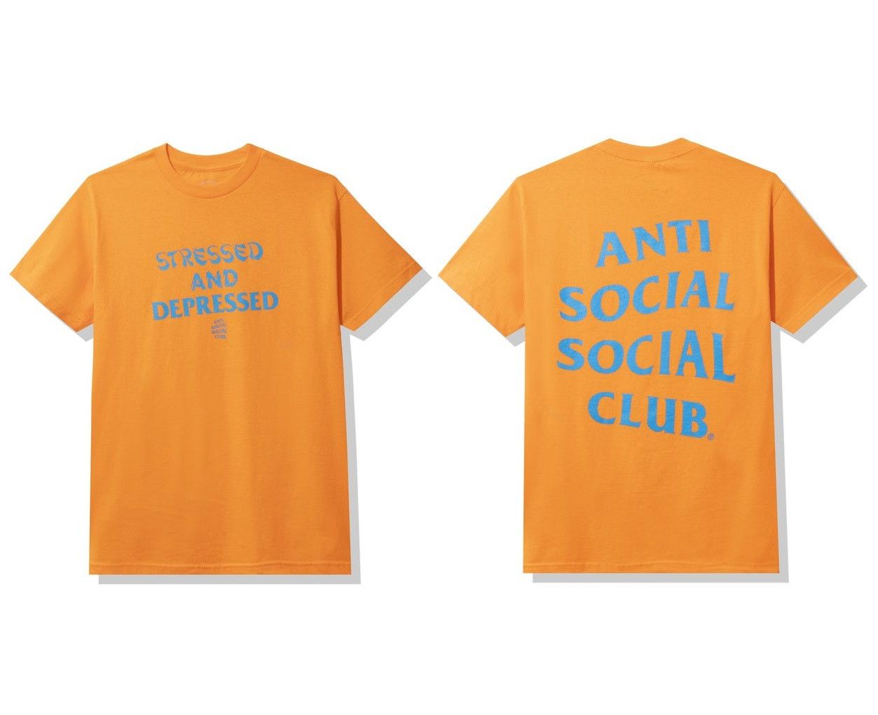 Orange anti social social club shirt hotsell