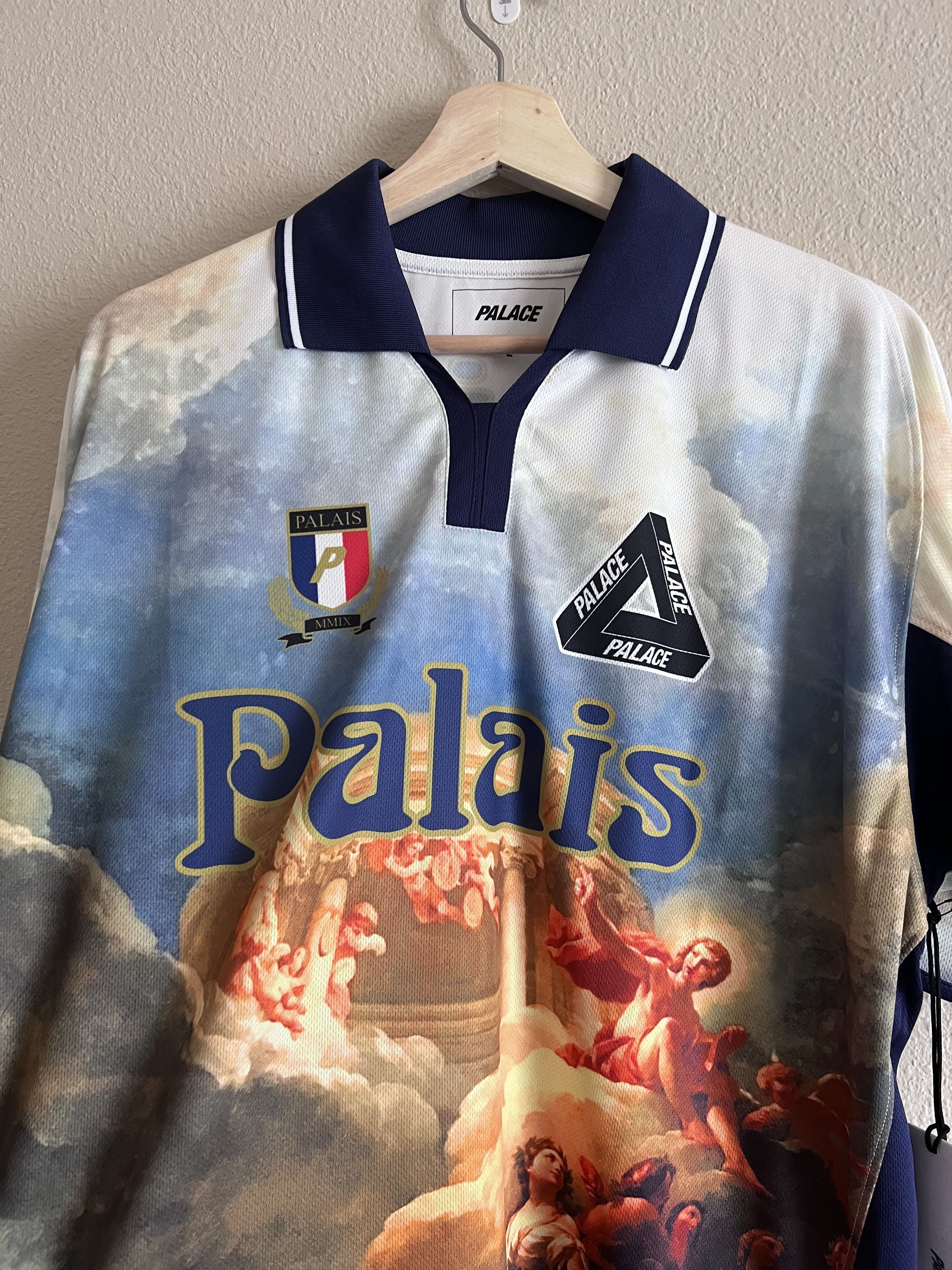 Palace Palace Skateboards Persailles Football Top White | Grailed