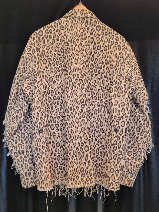 R13 R13 Shredded Leopard Abu Jacket Grailed