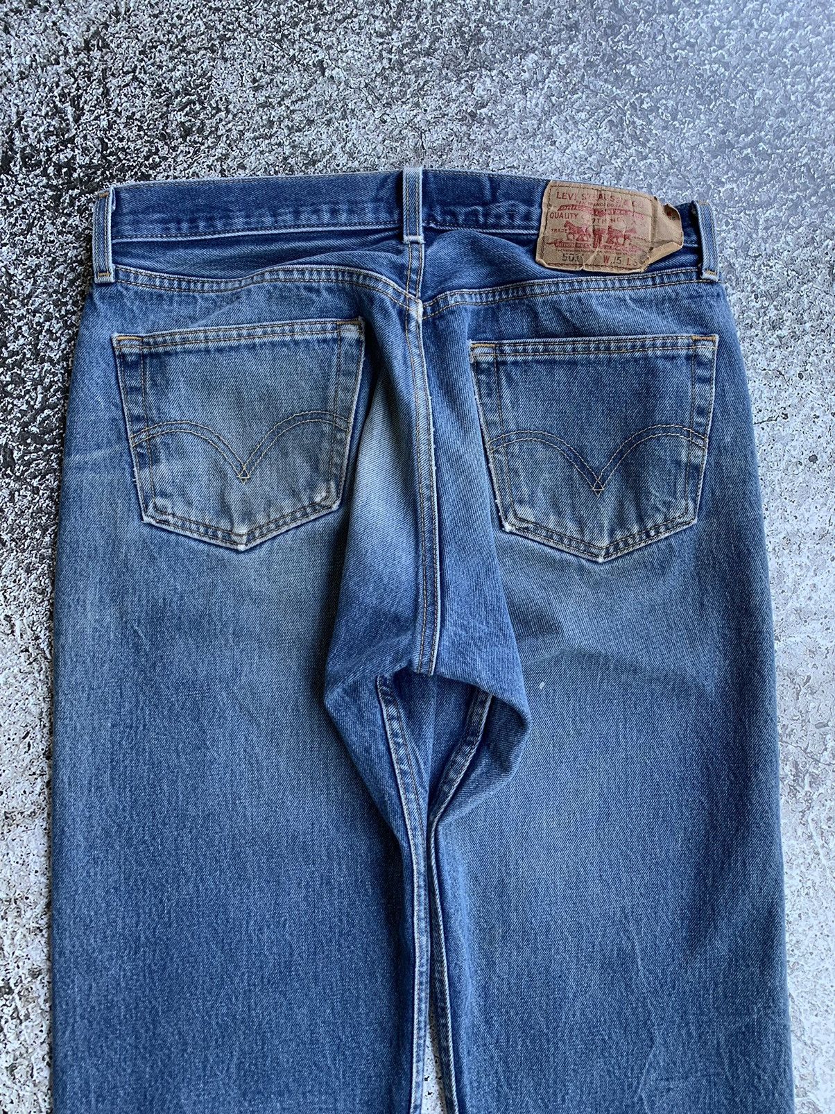Levi's × Vintage (32x33) Vintage Distressed & Faded Levi’s 501 Jeans Size US 32 / EU 48 - 8 Thumbnail