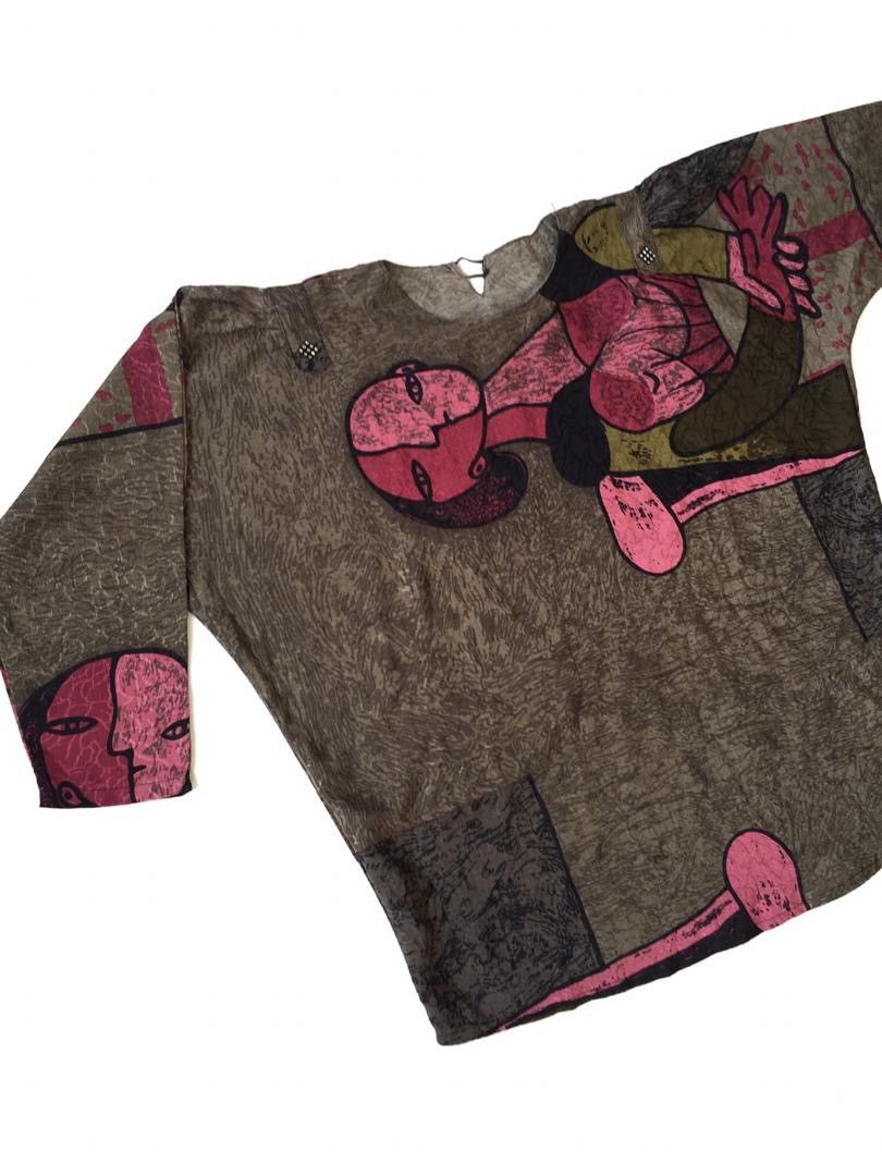 Vintage Vintage Picasso Oversized Shirt Size ONE SIZE - 1 Thumbnail
