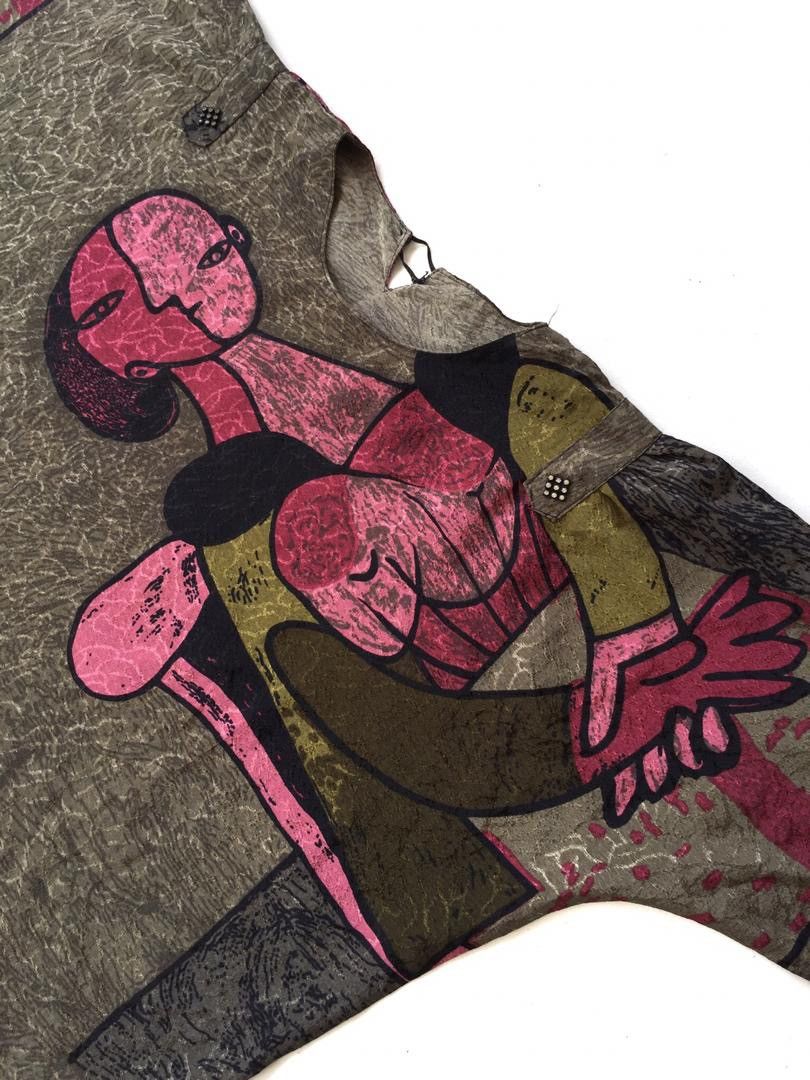 Vintage Vintage Picasso Oversized Shirt Size ONE SIZE - 4 Thumbnail