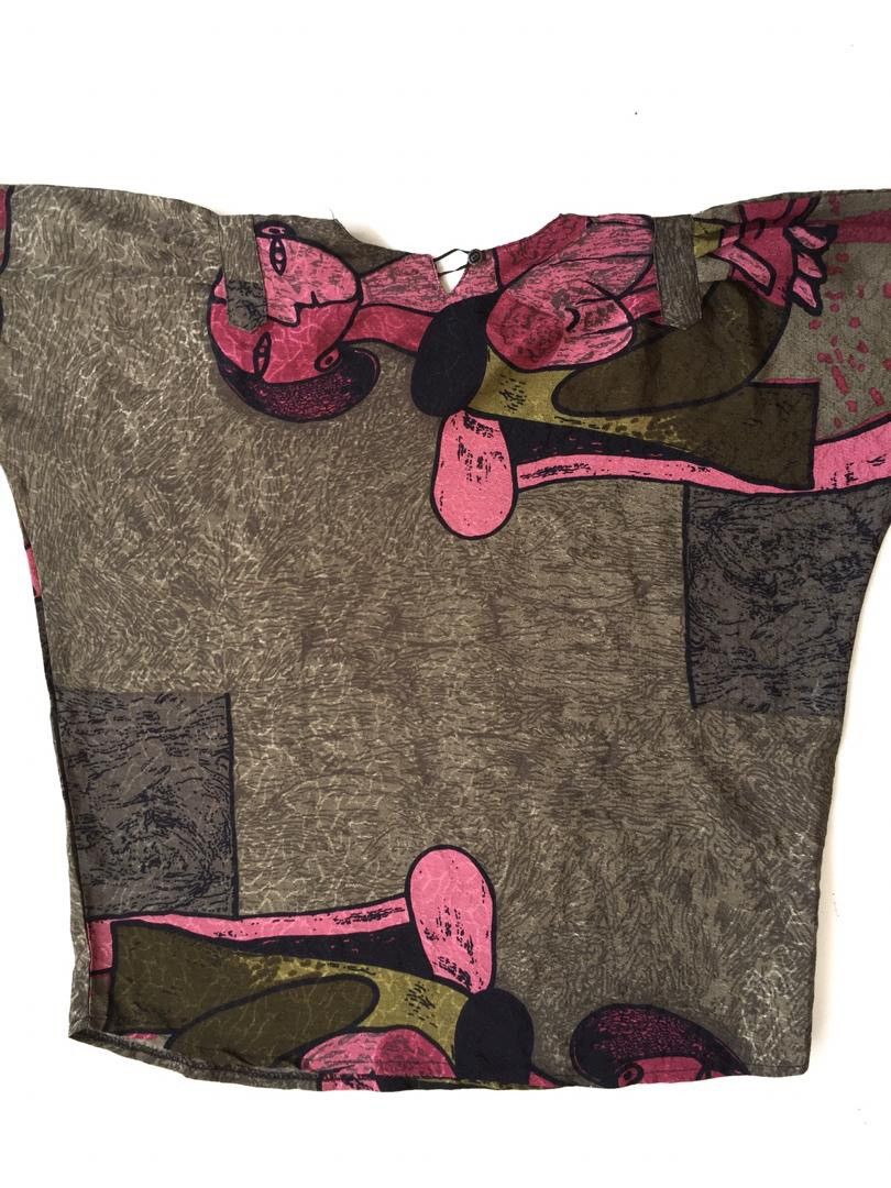 Vintage Vintage Picasso Oversized Shirt Size ONE SIZE - 9 Thumbnail