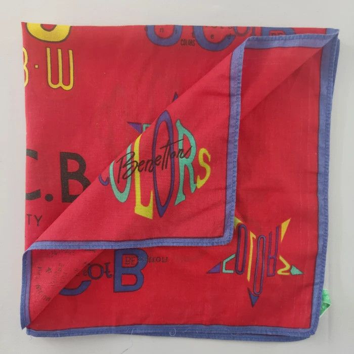 Benetton × Vintage Handkerchief/ Bandana - 3F213002 Size ONE SIZE - 1 Thumbnail