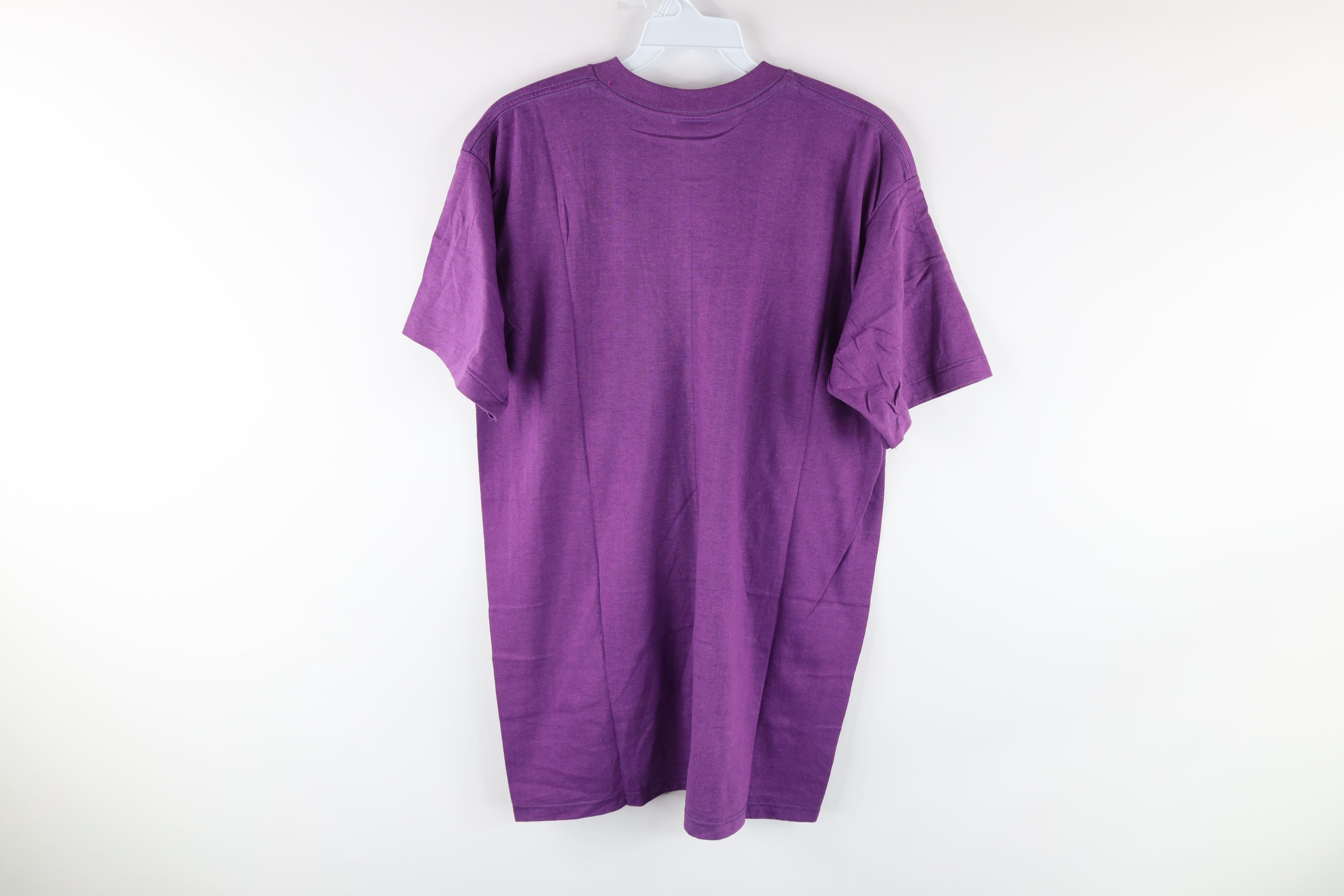 Vintage Vintage 80s Streetwear Short Sleeve Pocket T-Shirt Purple Size US L / EU 52-54 / 3 - 5 Thumbnail