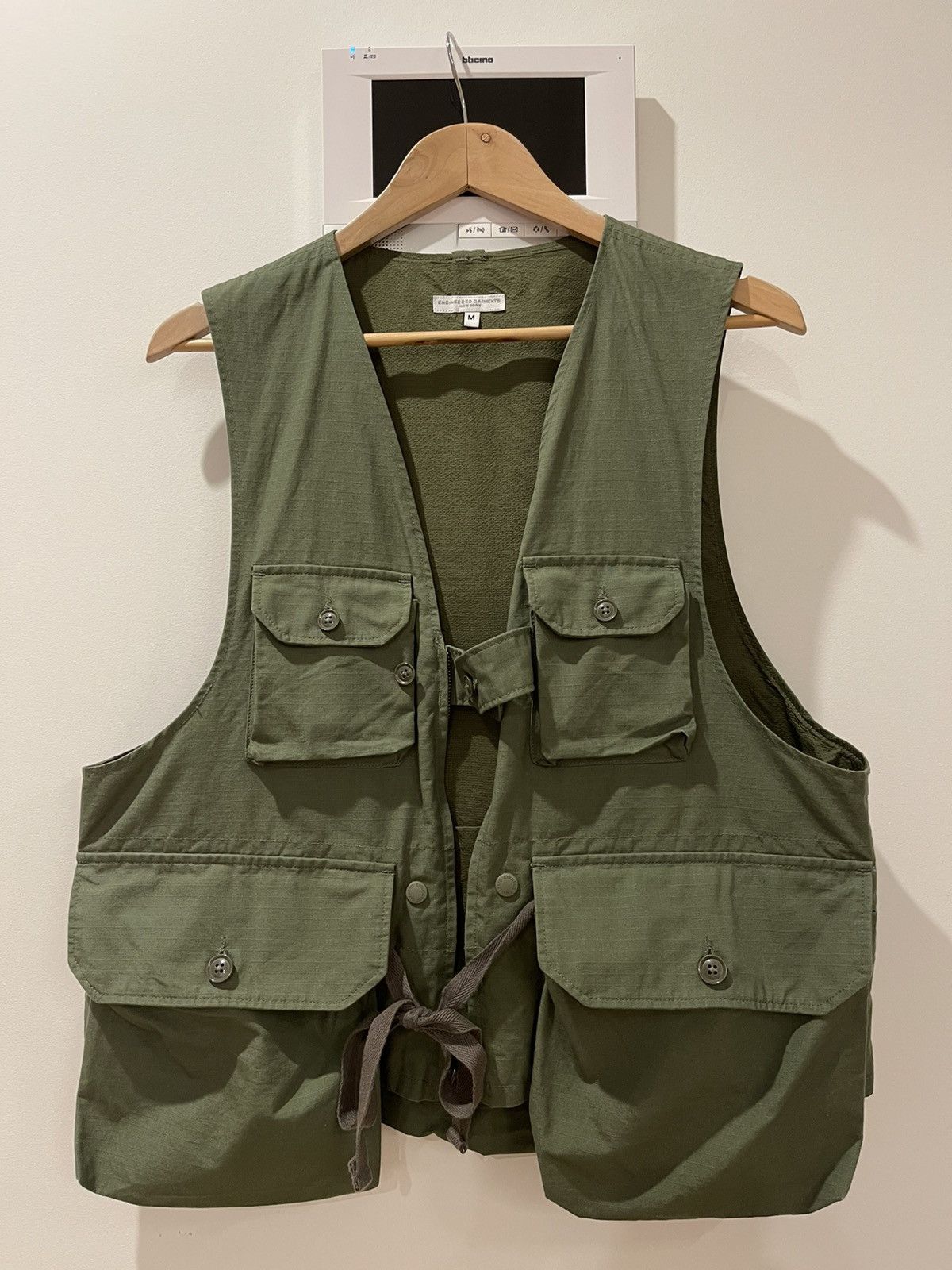 Engineered Garments Engineered Garments / Game Vest / Olive Cotton 