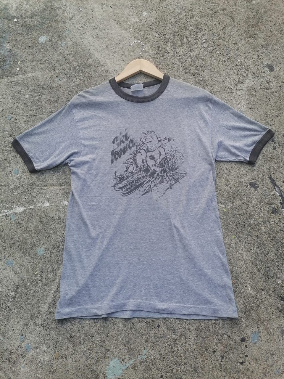 Hanes × Vintage Vintage Cartoon Ringers Tee Size US M / EU 48-50 / 2 - 1 Thumbnail