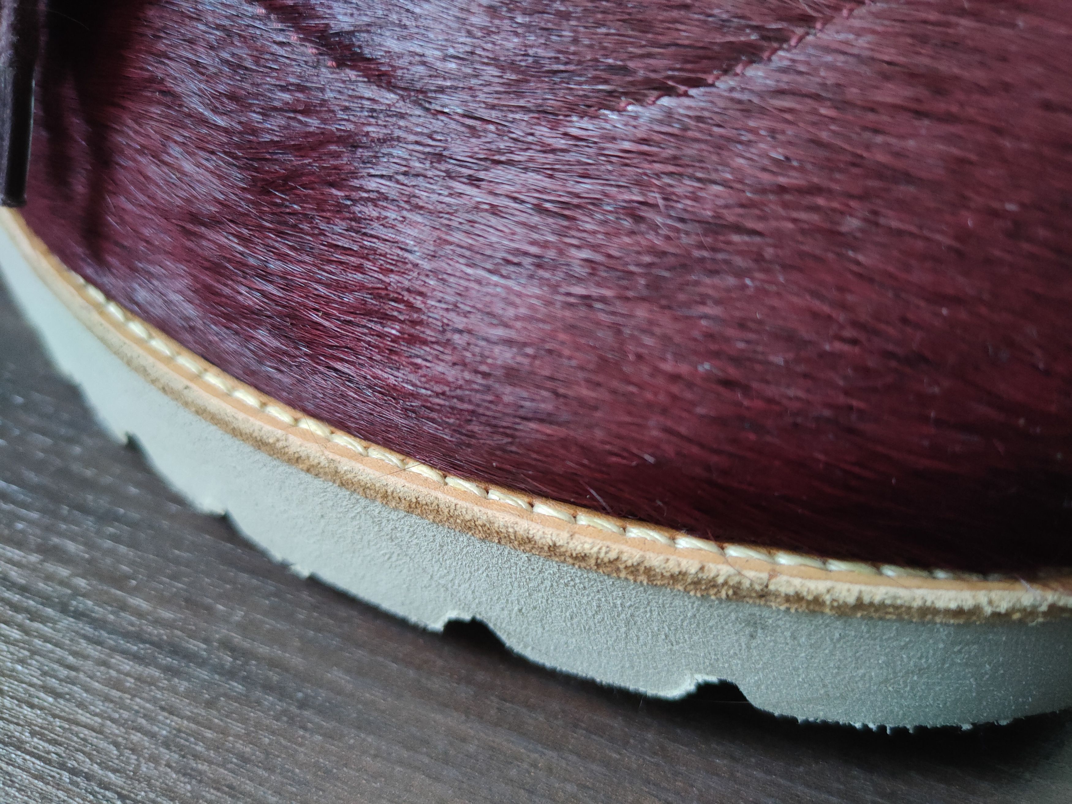 Designer Ricardo Andrez High Fashion Leather Burgundy Fur Boots 44 Size US 11 / EU 44 - 16 Thumbnail