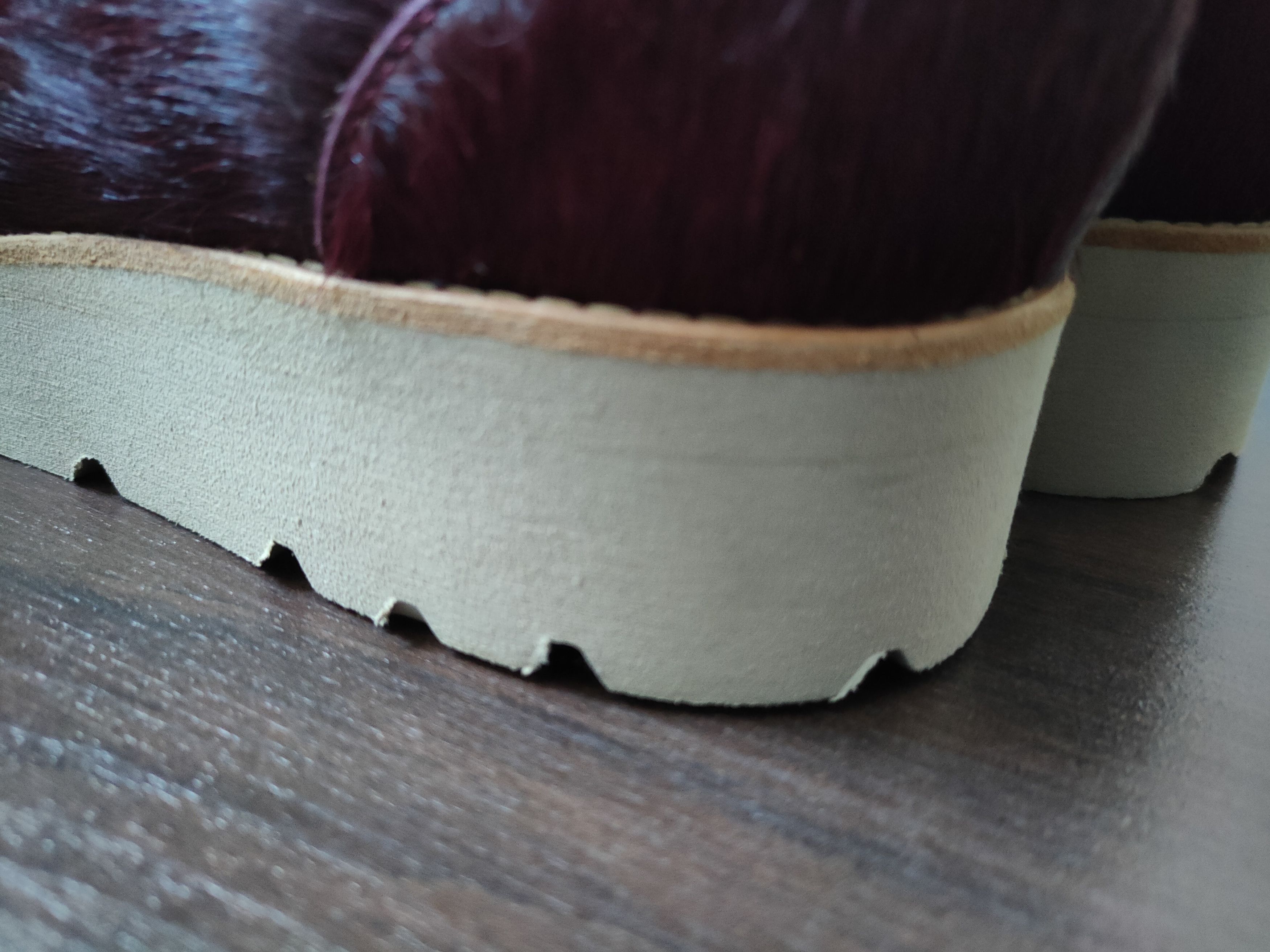 Designer Ricardo Andrez High Fashion Leather Burgundy Fur Boots 44 Size US 11 / EU 44 - 8 Thumbnail