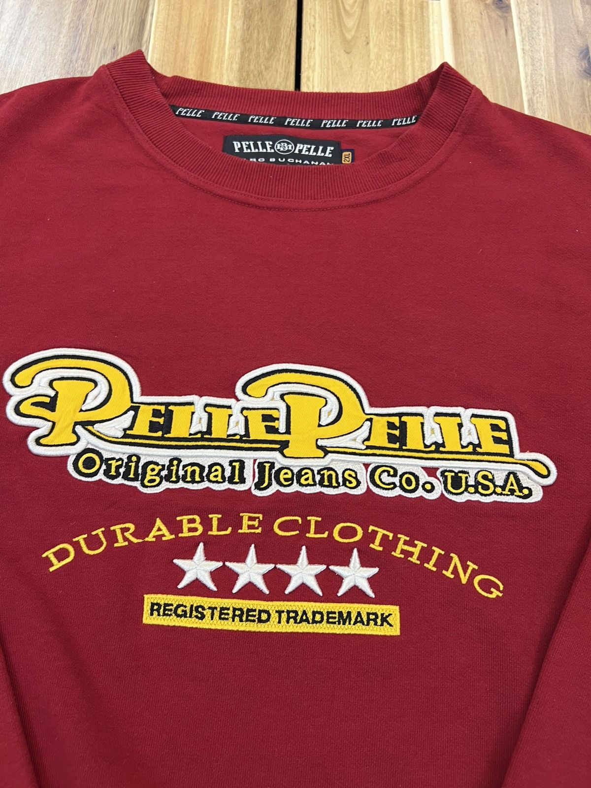 Pelle Pelle Pelle Pelle Marc Buchanan Big Logo Sweatshirt Size US XXL / EU 58 / 5 - 3 Thumbnail