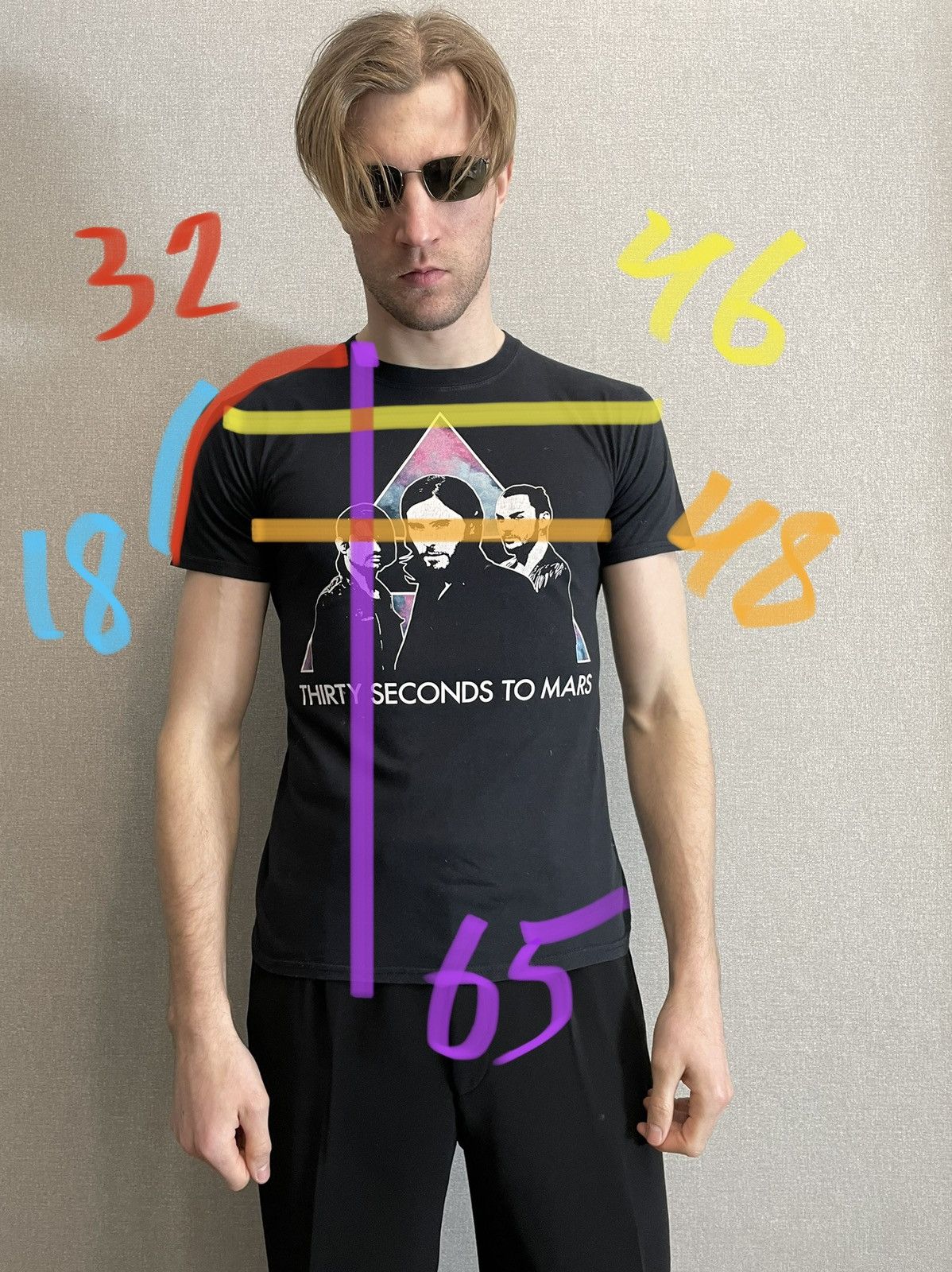 Gildan Gildan Thirty Seconds To Mars Love last faith + dreams 2014 Size US M / EU 48-50 / 2 - 9 Thumbnail