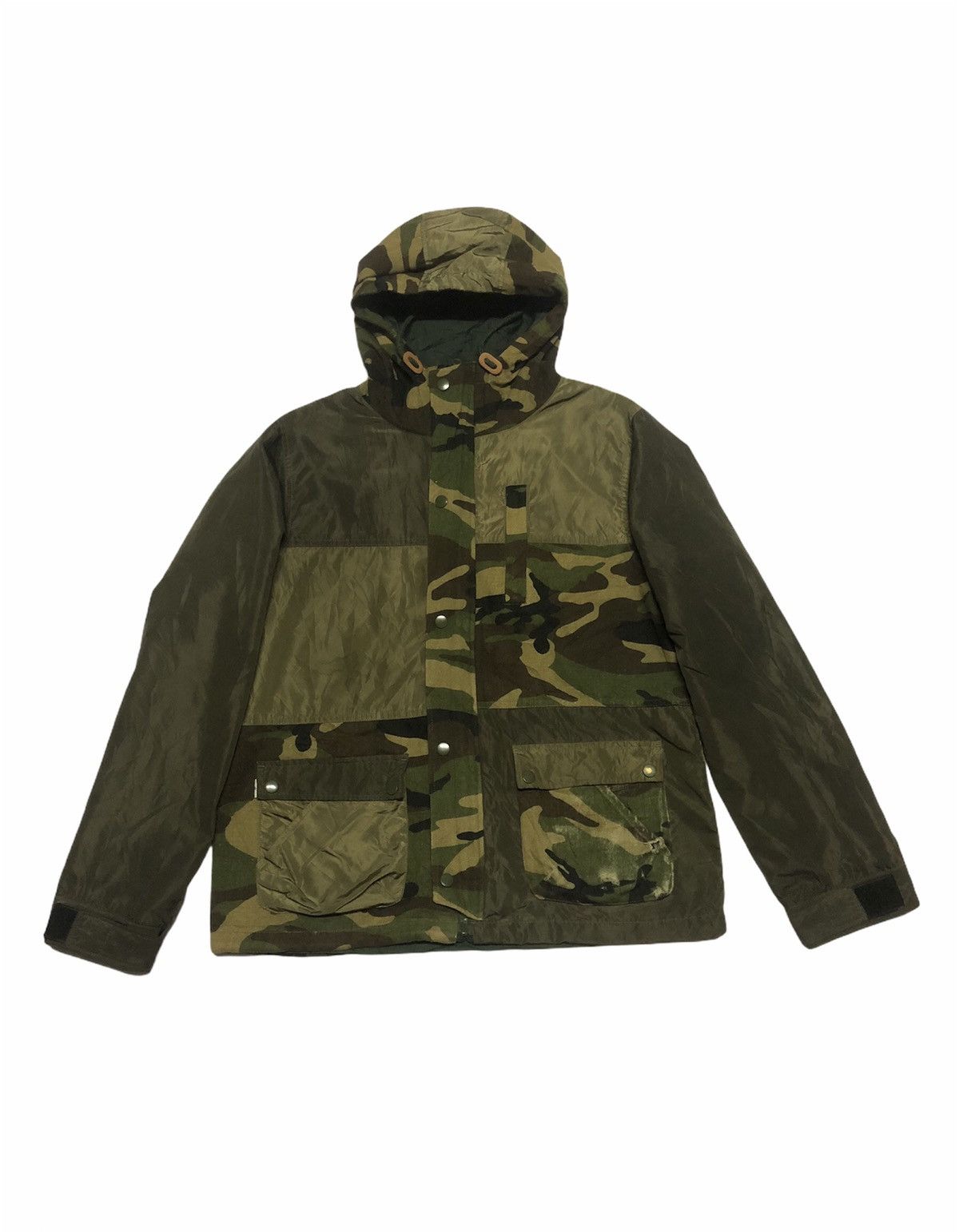 Designer × Japanese Brand GREG LAUREN INSPIRED STYLE GREEN ARMY JACKET PATCHWORKS Size US M / EU 48-50 / 2 - 5 Thumbnail
