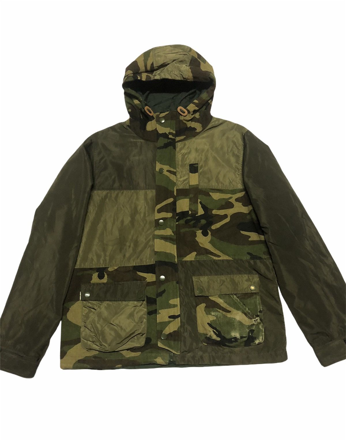 Designer × Japanese Brand GREG LAUREN INSPIRED STYLE GREEN ARMY JACKET PATCHWORKS Size US M / EU 48-50 / 2 - 2 Thumbnail