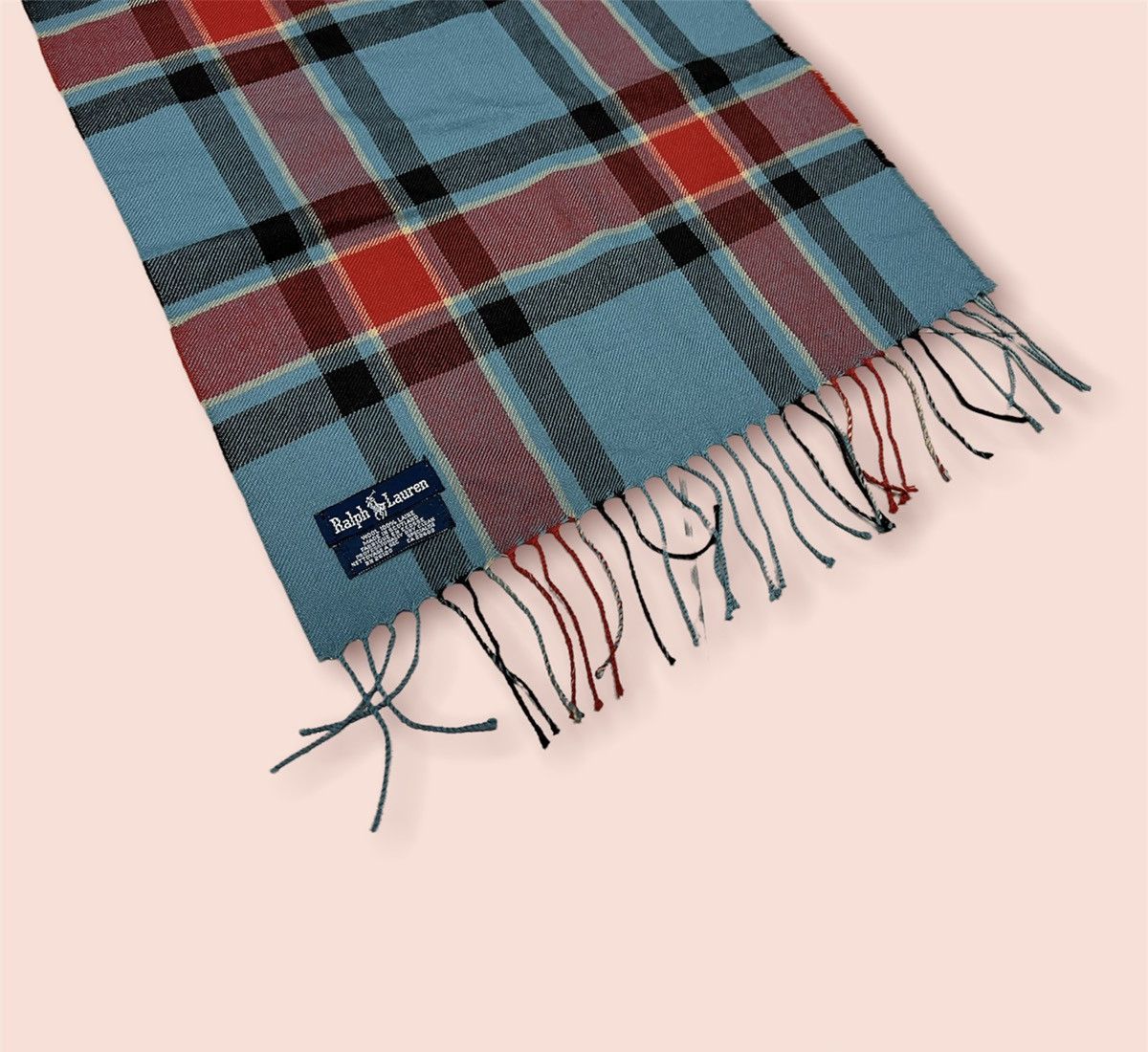 Polo Ralph Lauren × Ralph Lauren × Vintage VINTAGE POLO RL PLAID WOOL NECK MUFFLER SCARF Size ONE SIZE - 6 Thumbnail