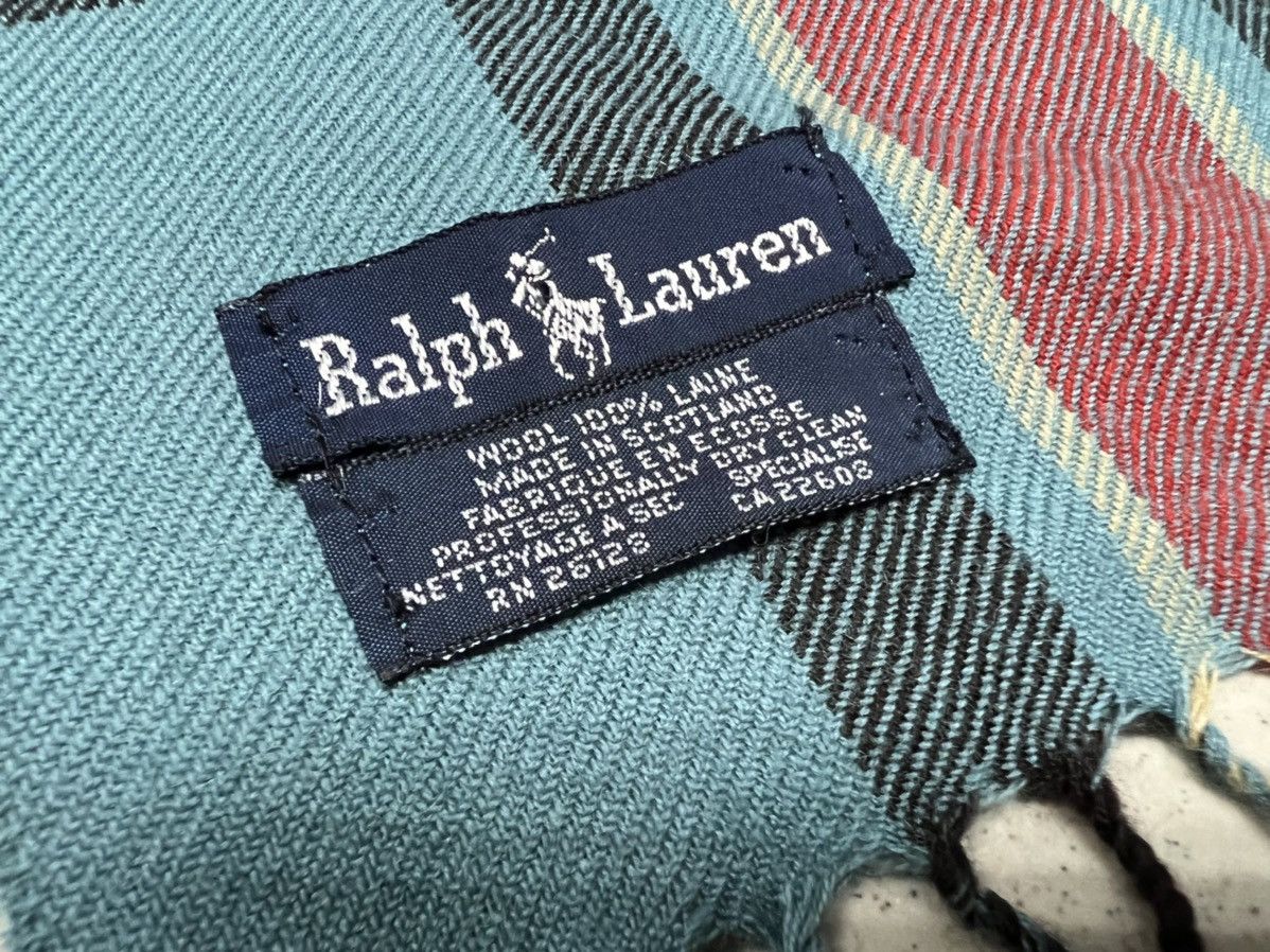 Polo Ralph Lauren × Ralph Lauren × Vintage VINTAGE POLO RL PLAID WOOL NECK MUFFLER SCARF Size ONE SIZE - 3 Thumbnail