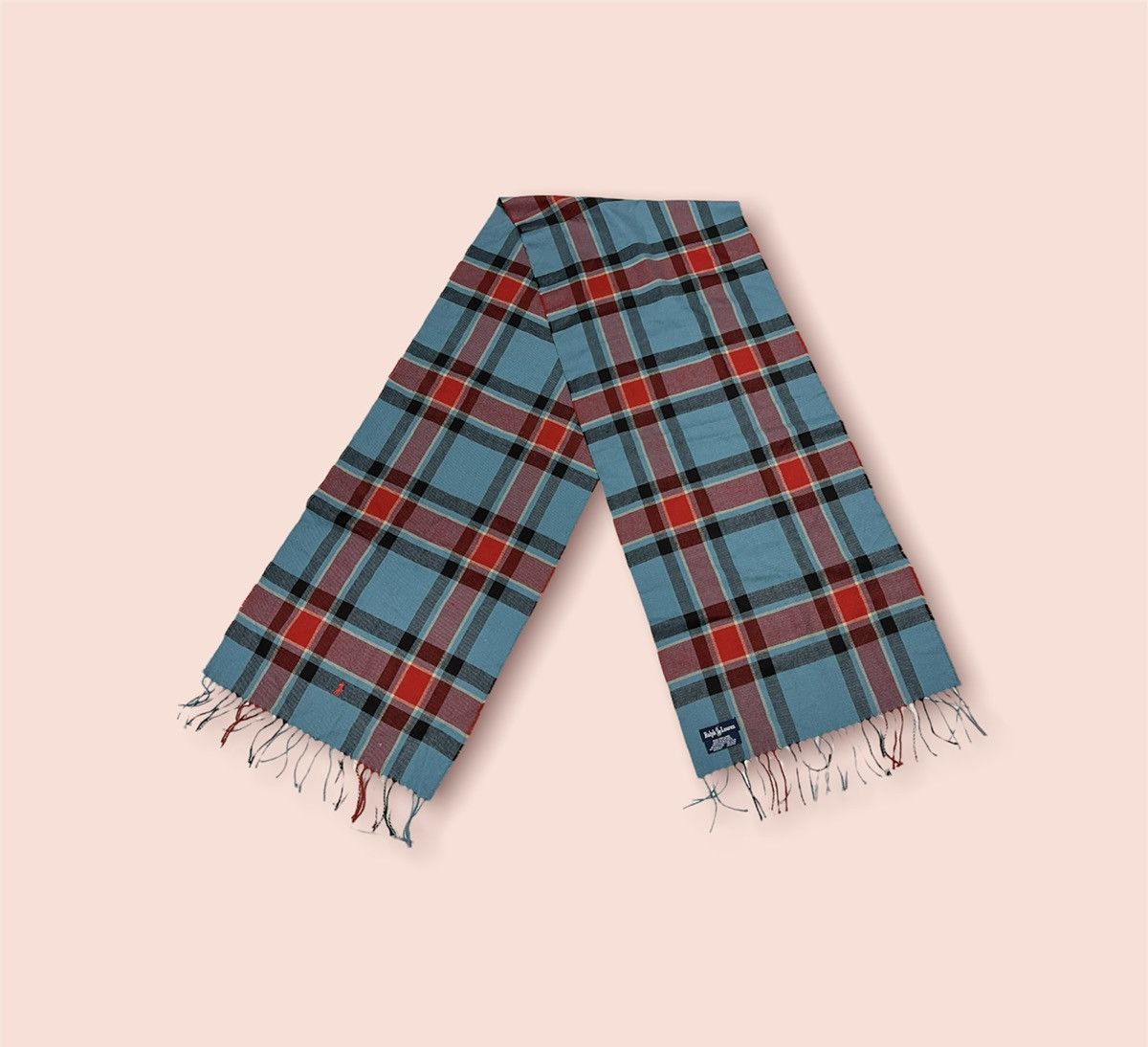 Polo Ralph Lauren × Ralph Lauren × Vintage VINTAGE POLO RL PLAID WOOL NECK MUFFLER SCARF Size ONE SIZE - 2 Thumbnail