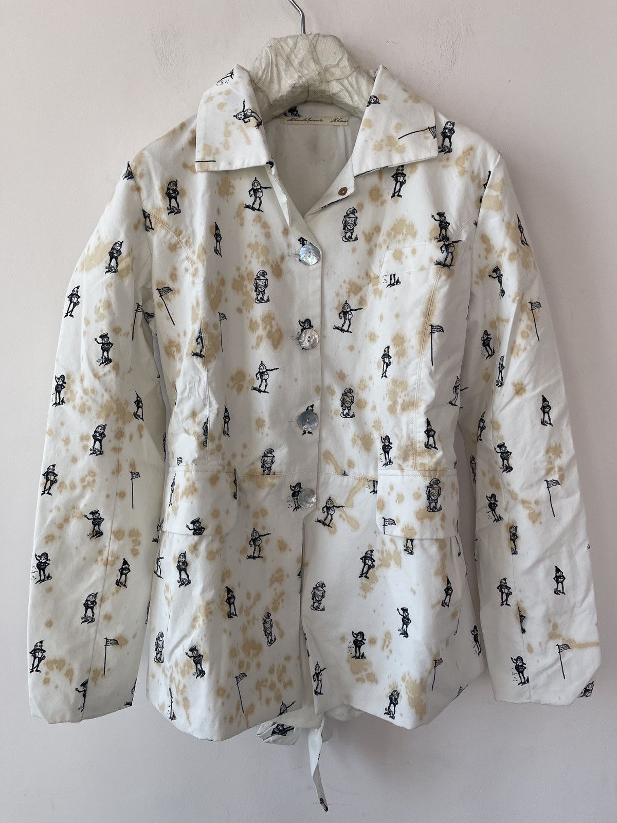 image of Aleksandr Manamis Jacket in Ecru, Men's (Size Small)