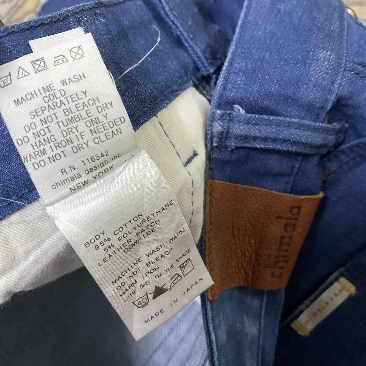 Chimala Chimalayan Chimala Skinny Denim Jeans Cropped Size 31" - 19 Thumbnail