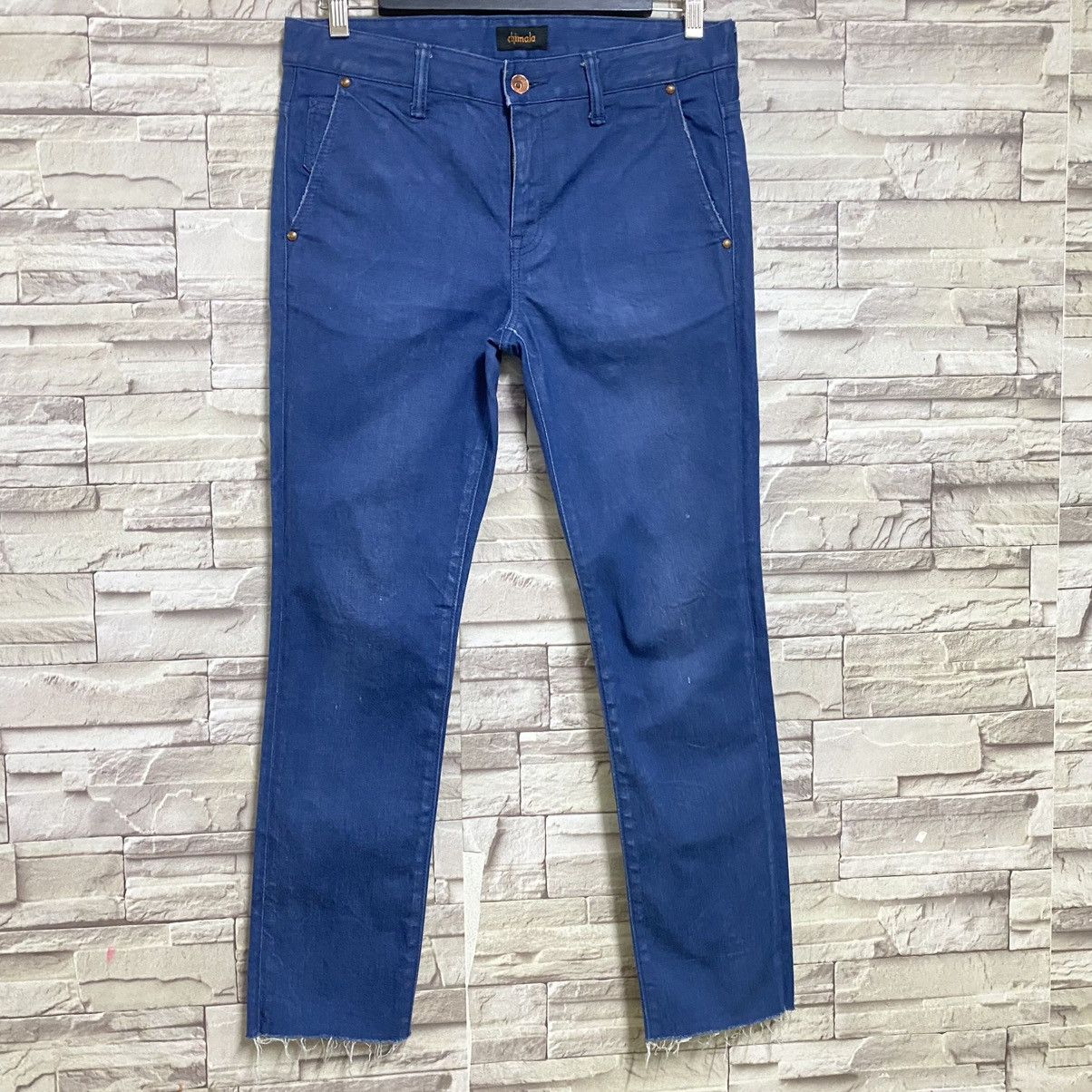Chimala Chimalayan Chimala Skinny Denim Jeans Cropped Size 31" - 3 Thumbnail