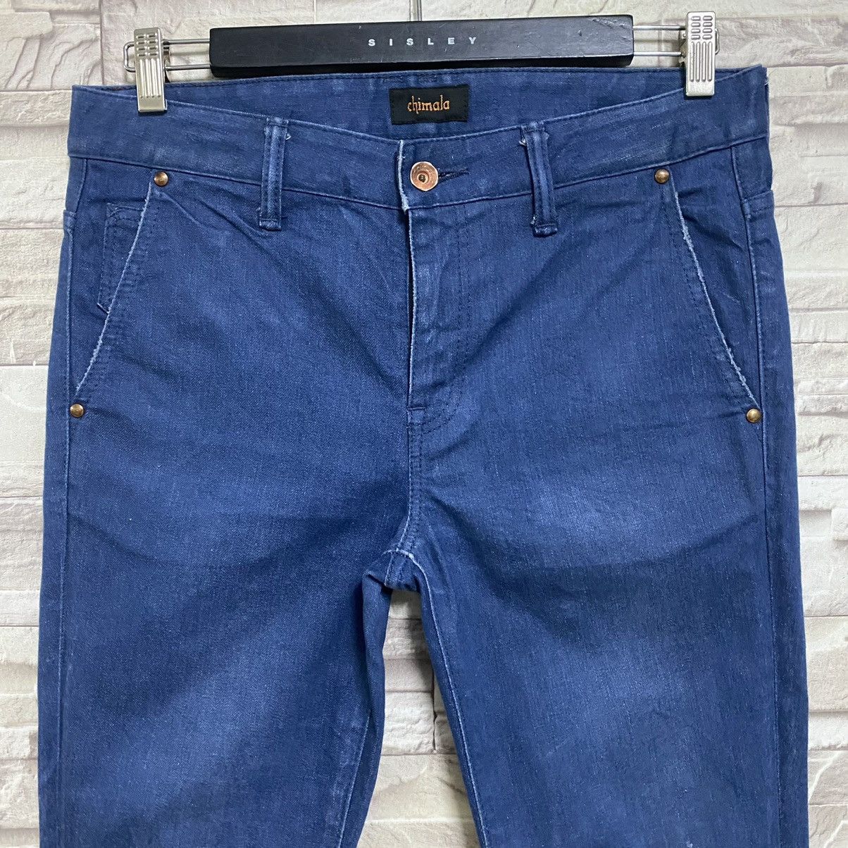 Chimala Chimalayan Chimala Skinny Denim Jeans Cropped Size 31" - 4 Thumbnail