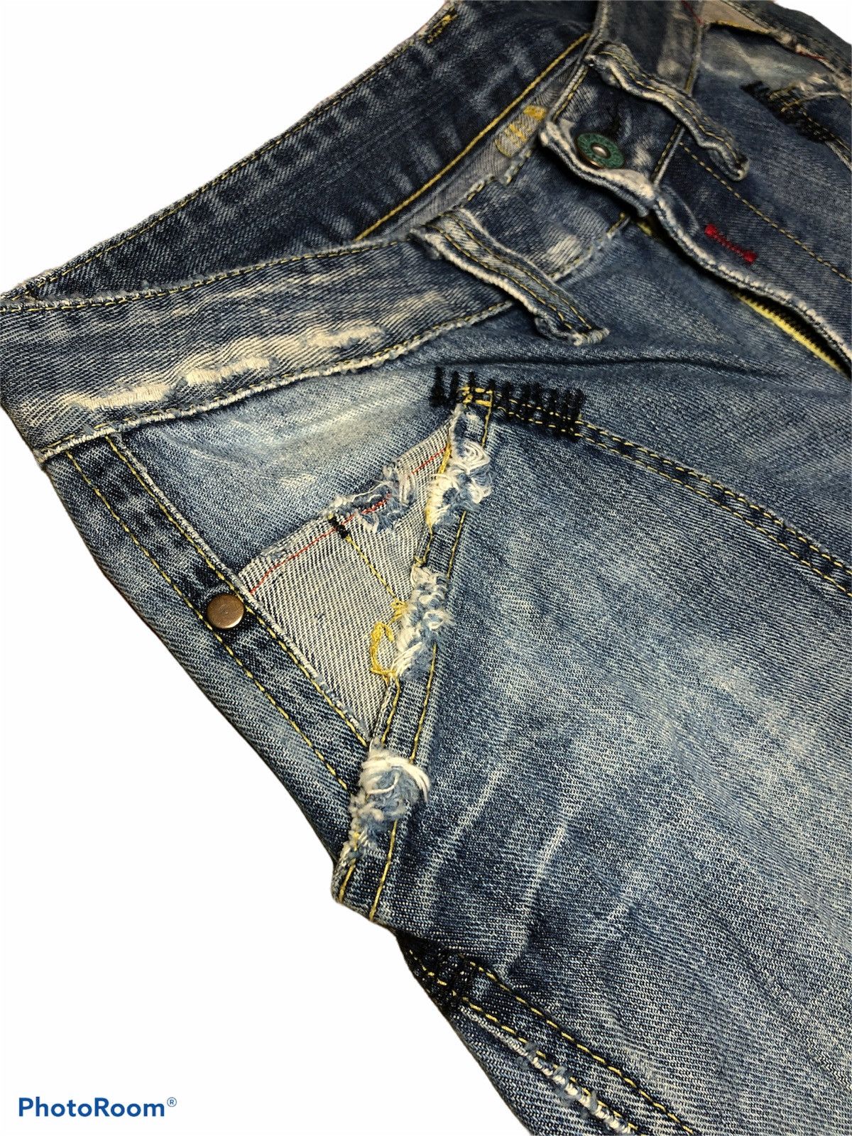 Replay × Vintage REPLAY BAKERPANTS DENIM Size US 31 - 6 Thumbnail