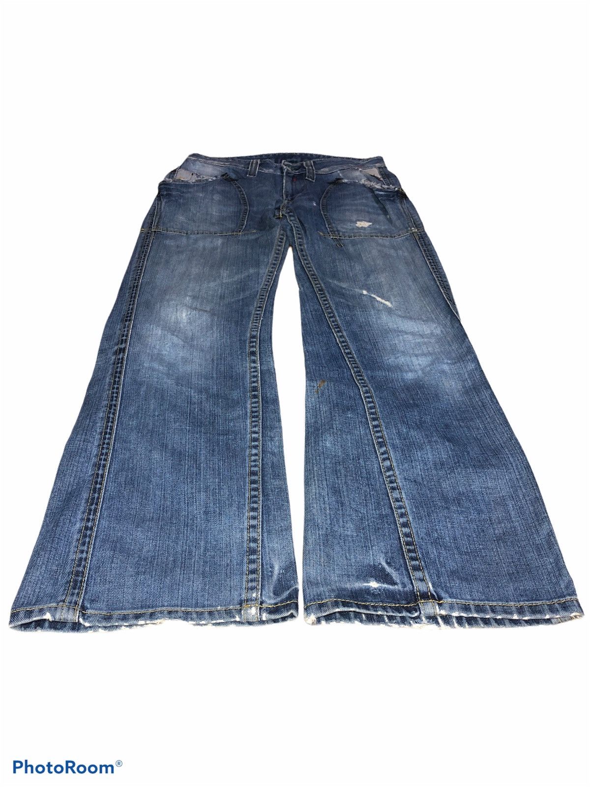 Replay × Vintage REPLAY BAKERPANTS DENIM Size US 31 - 2 Thumbnail