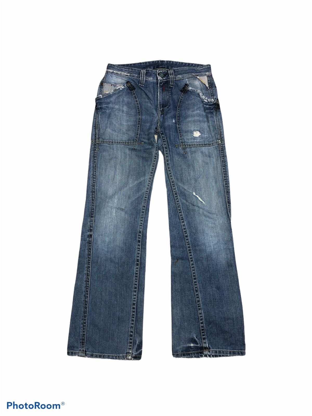 Replay × Vintage REPLAY BAKERPANTS DENIM Size US 31 - 1 Thumbnail